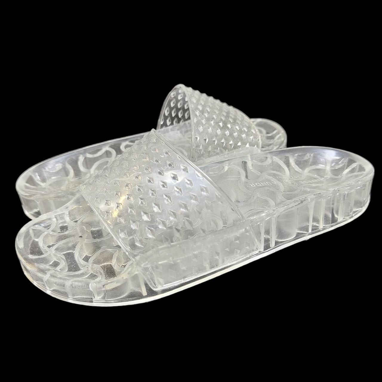 Clear jelly sandals in US size 8 brand is Chinese Depop