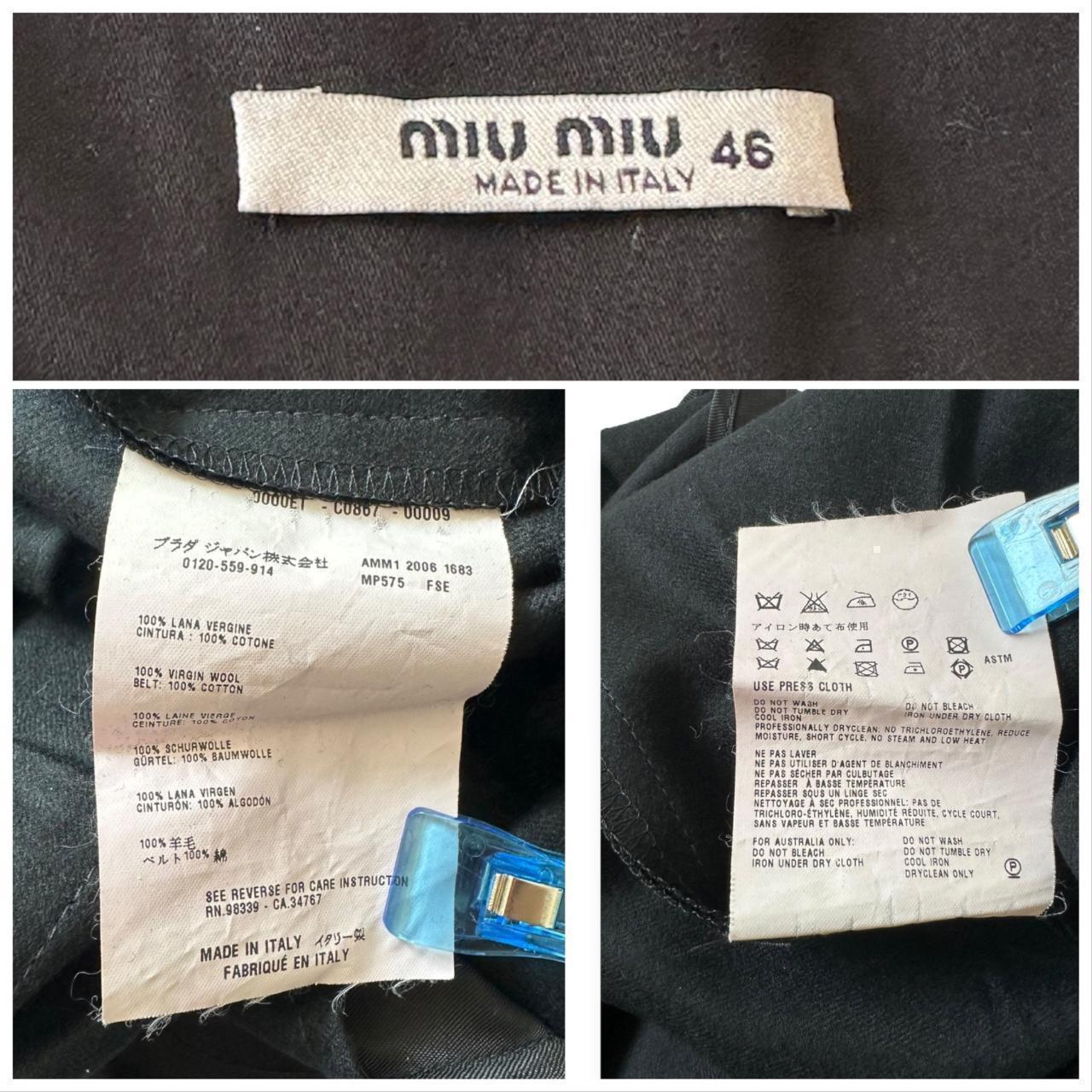 Miu Miu Women's Shorts - Black - 10 – MIU MIU Bla… - image 3