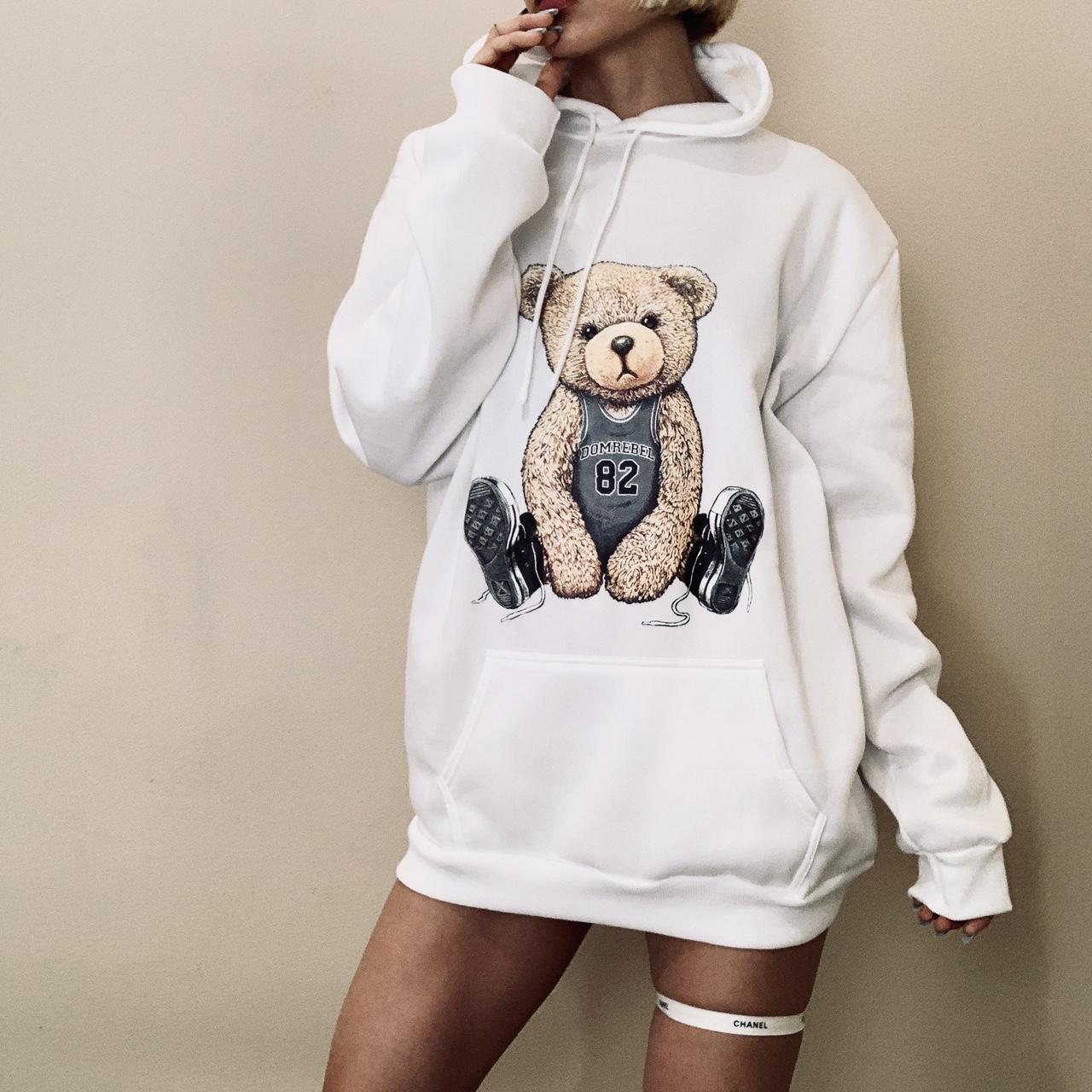 Mens Hoodies Ralph Lauren White Bear Hoodie Bear Hoodie Brand Polo