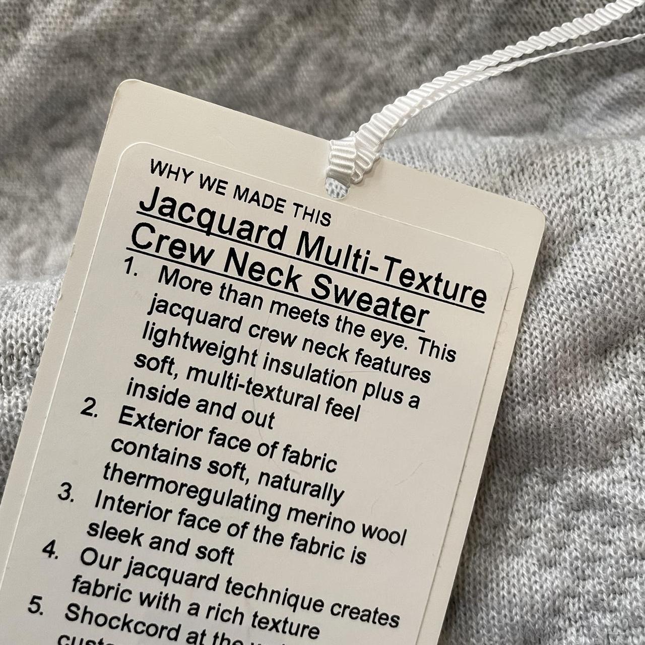 Lululemon Multi-Texture Crew Neck Sweater Sweatshirt