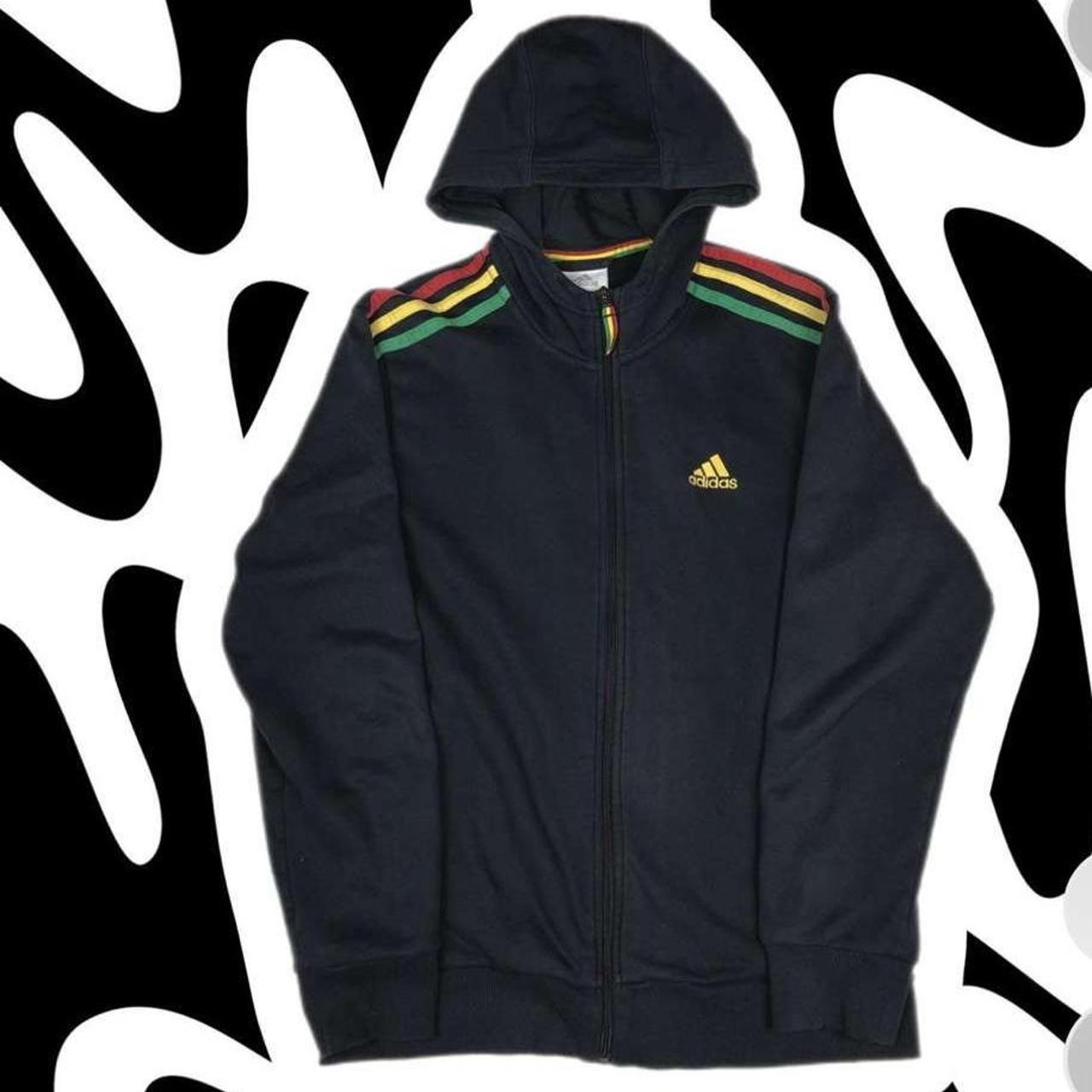 VINTAGE ADIDAS PERFORMANCE ESSENTIALS ZIP HOODIE