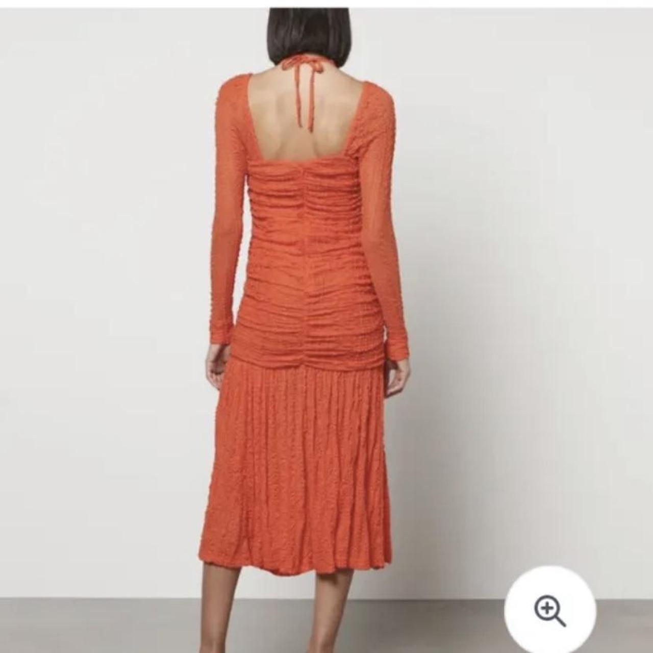 Ganni orange outlet dress