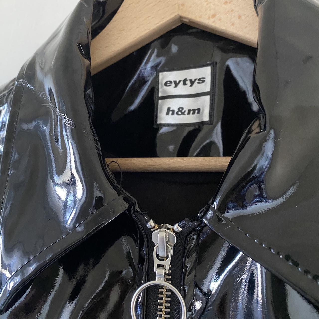 H M EYTYS vegan leather jacket black women s Small. Depop