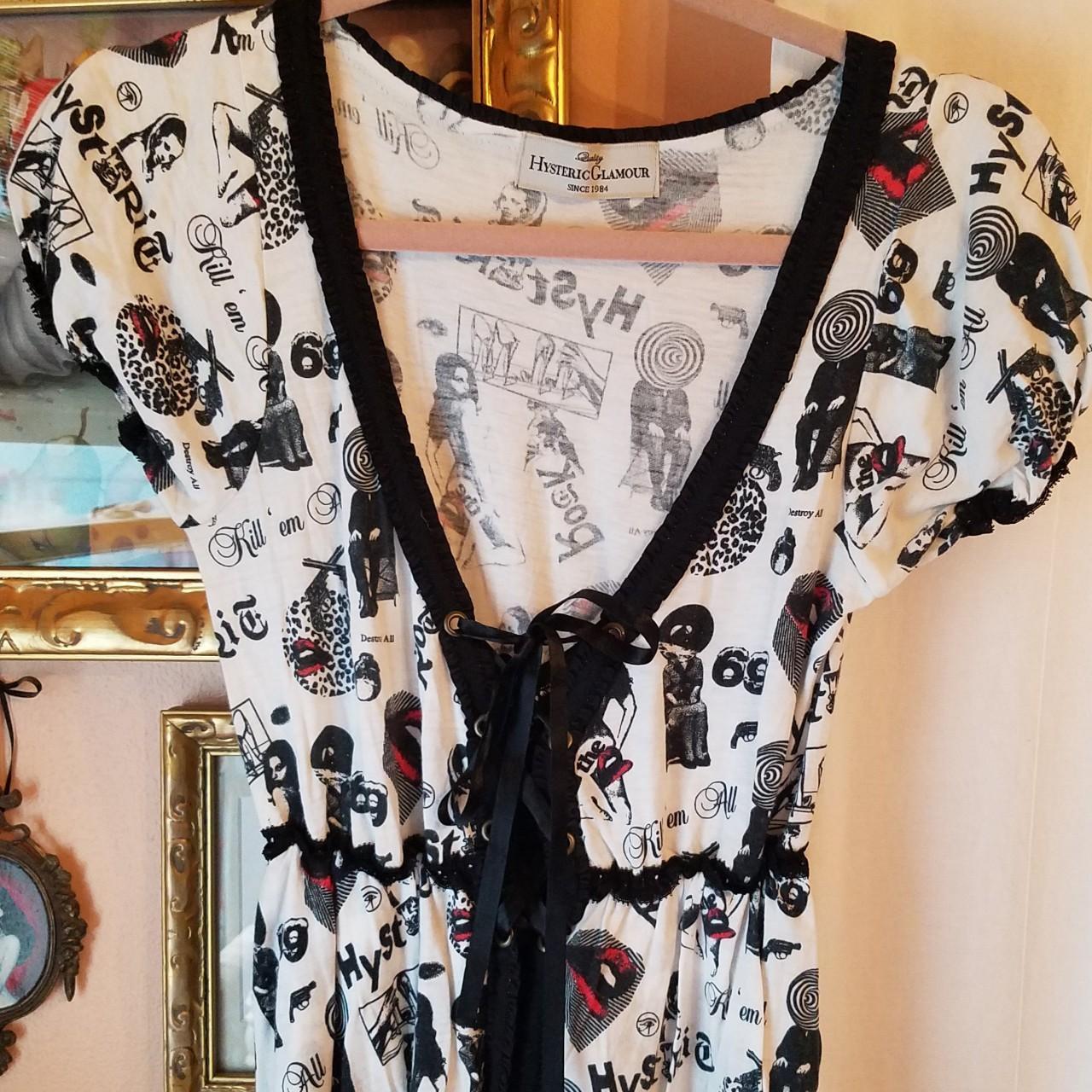 Hysteric Glamour Vintage 90s Grunge All-over Graphic... - Depop
