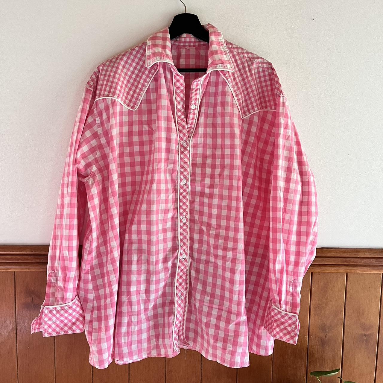 Western style - oversized button up Worn as a... - Depop