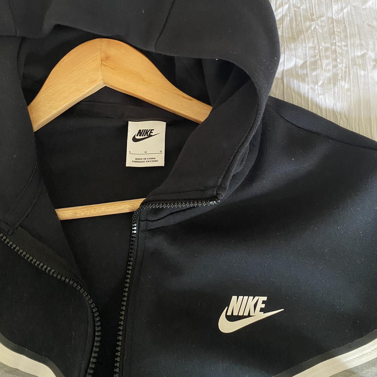 Rare Nike Tech Fleece Tracksuit Grey & Black Large... - Depop