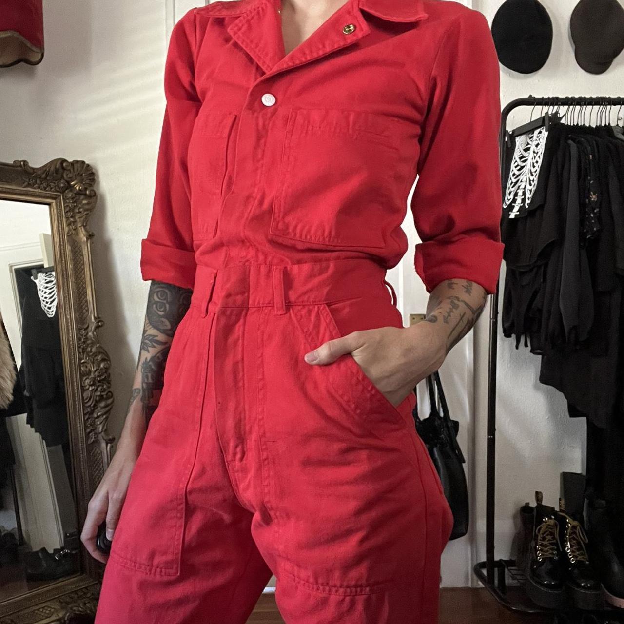 Big Bud Press red jumpsuit. Love this jumpsuit, but... Depop