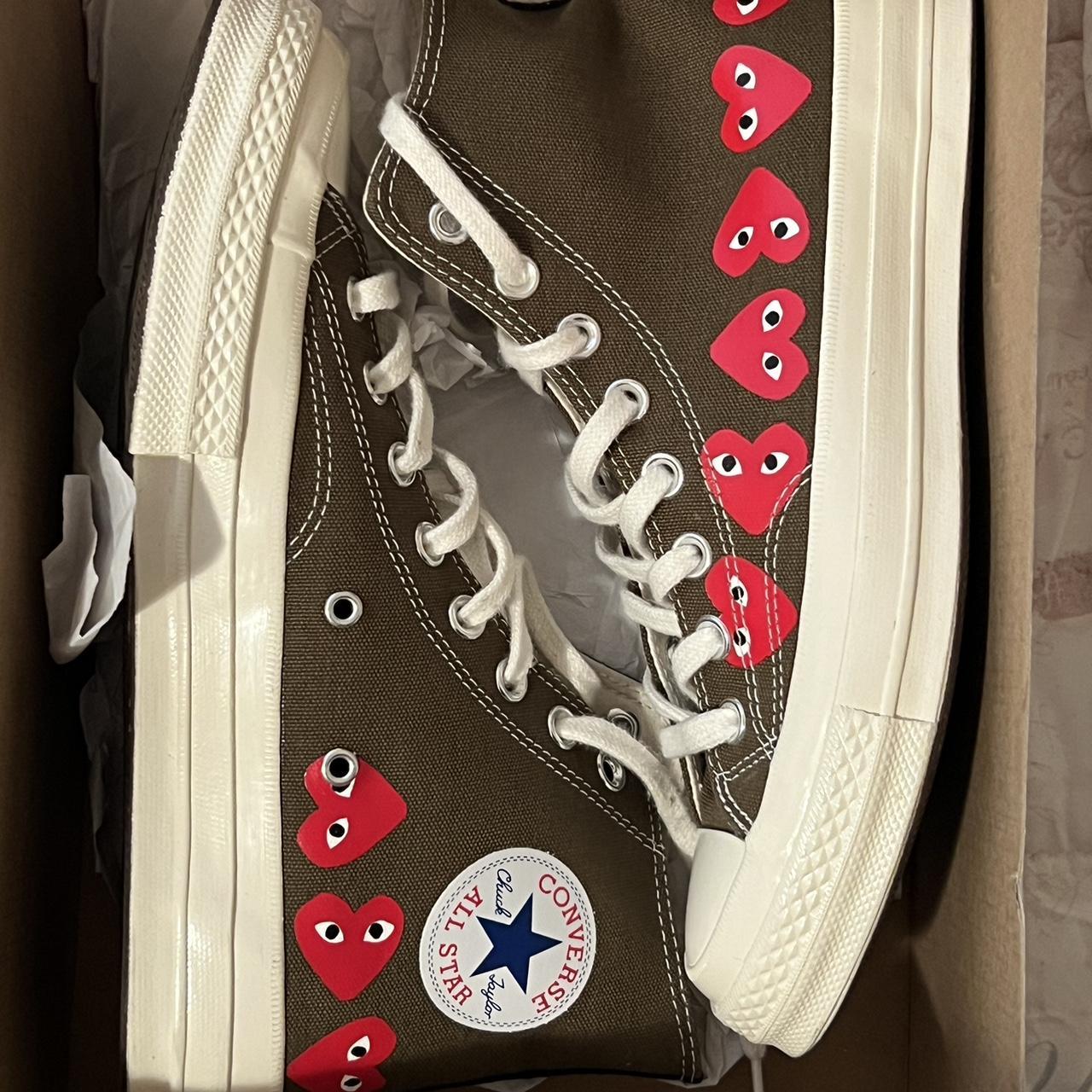 Converse CDG in Brown twice and very... - Depop
