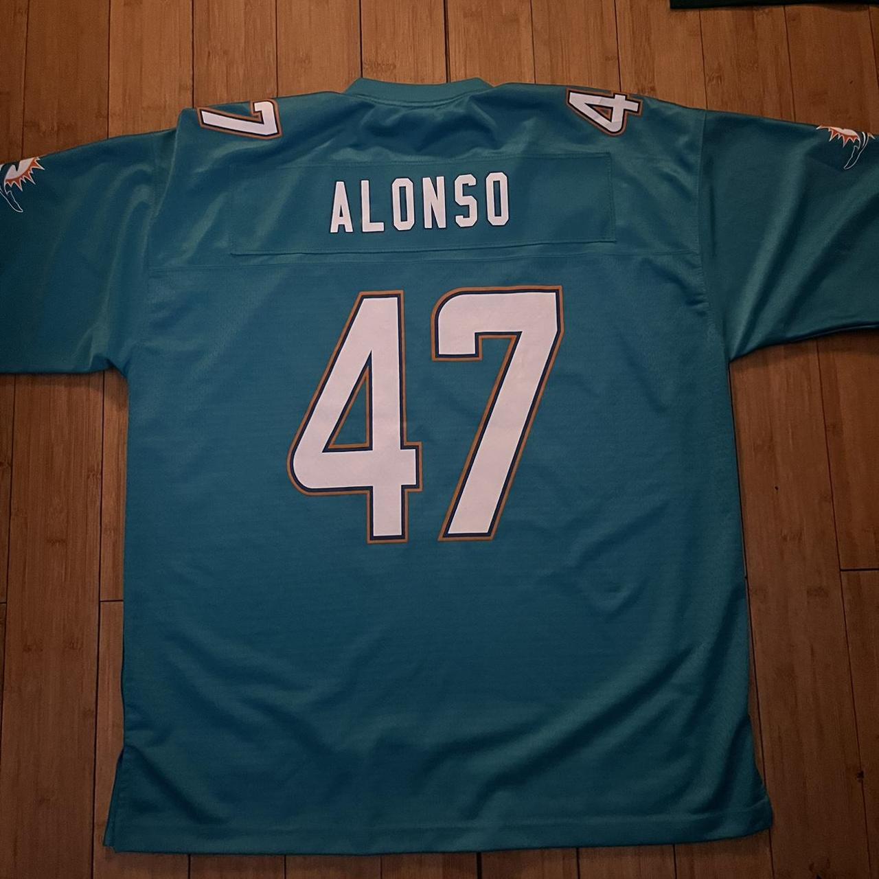 DOLPHINS JERSEY LB KIKO ALONSO #47 LIKE NEW WITHOUT - Depop