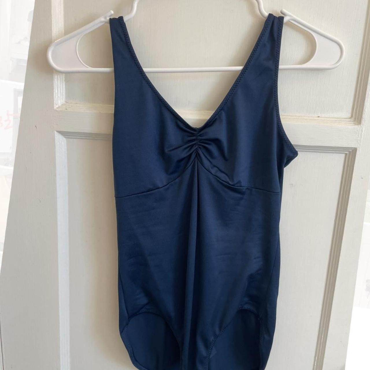 Navy blue leotard bodysuit Depop