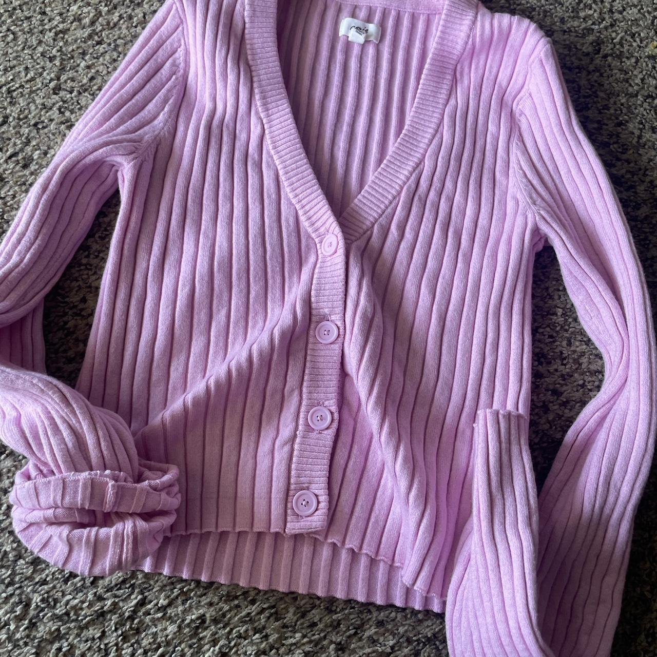 American Eagle Women S Pink Cardigan Depop