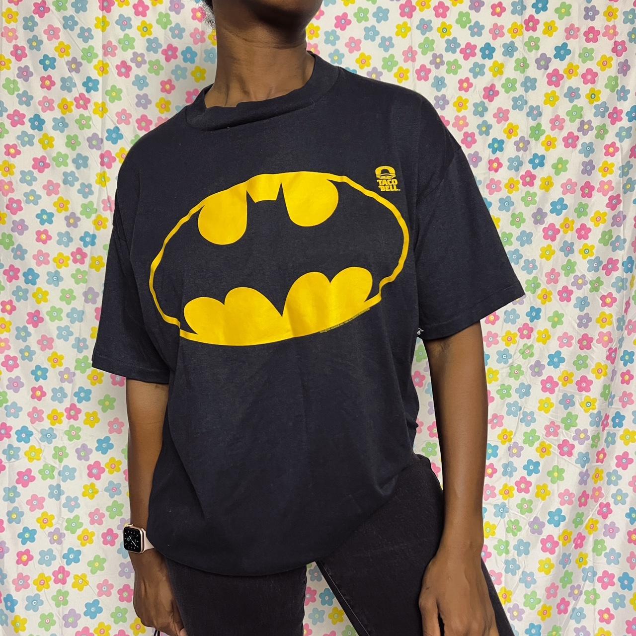 Vintage batman 1989 tacobell T-shirt. No flaws! Mens | Depop Vintage batman 1989 tacobell T-shirt. No flaws! Mens | Depop