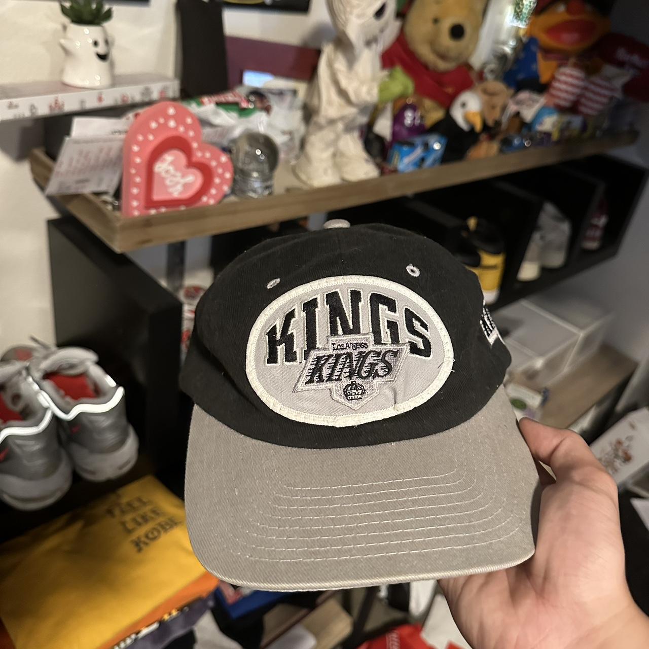 Vintage LA Kings Leather Strapback Hat 