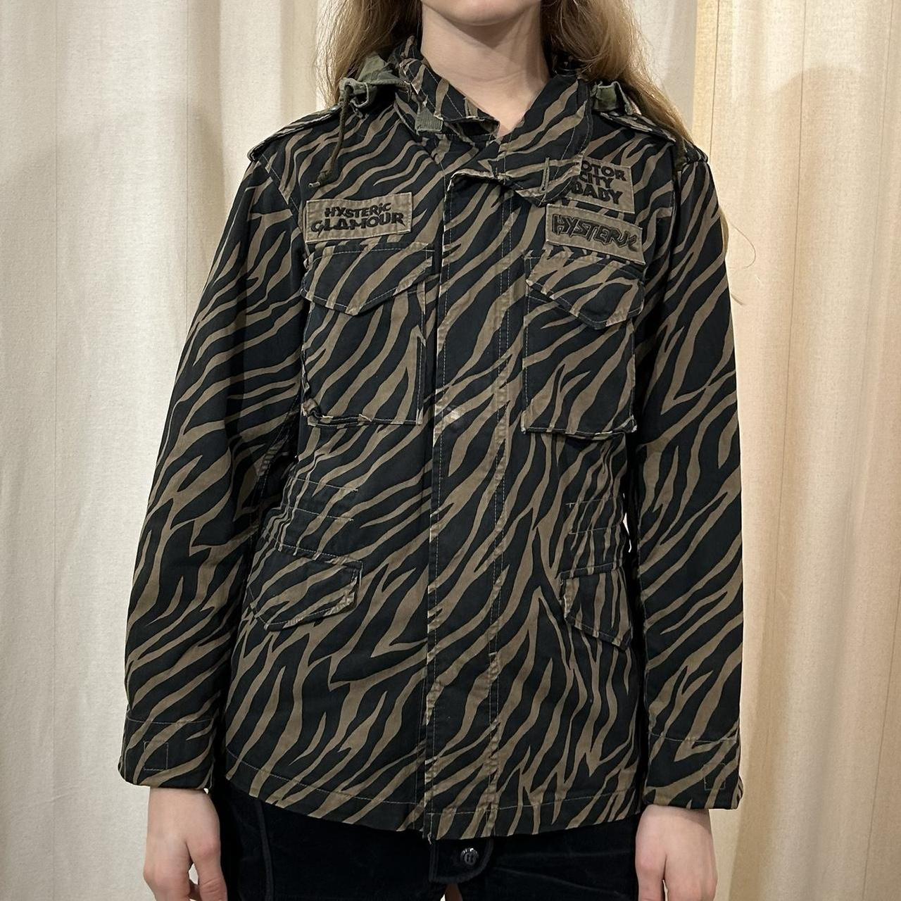 vintage 2000s hysteric glamour army camo print... - Depop