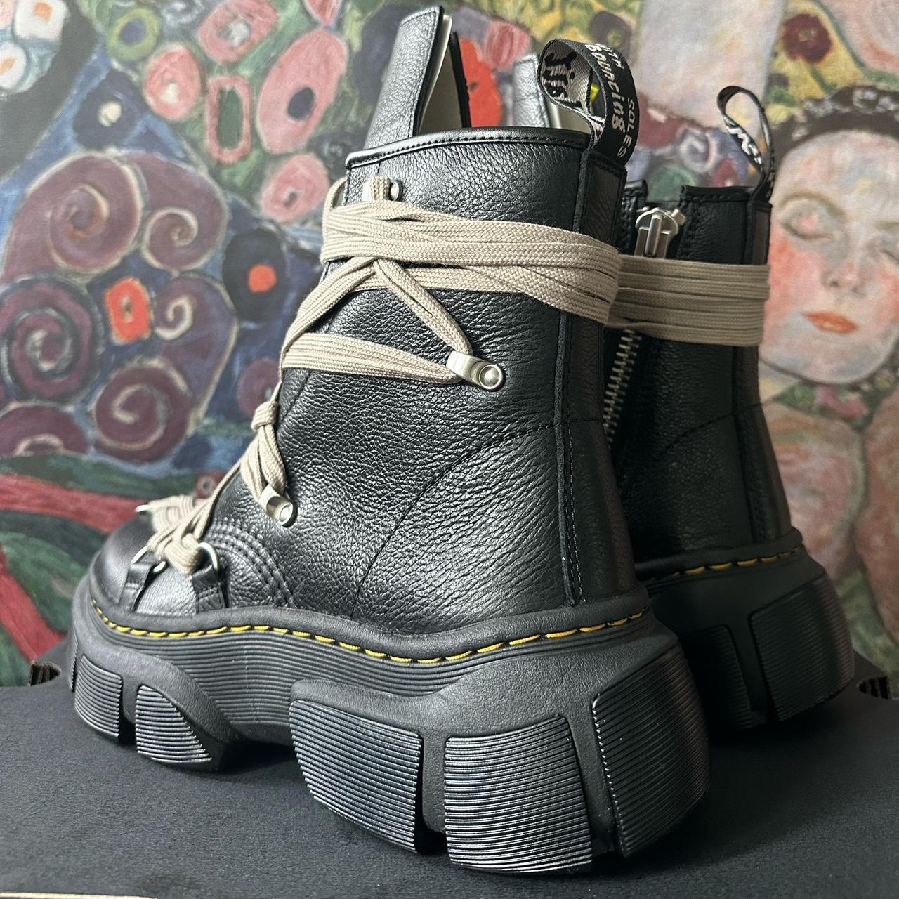 Dr Martens x Rick Owen’s Boots 1460 DMXL Mega Lace... - Depop