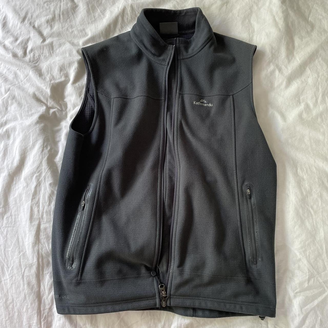 Grey Kathmandu Vest Men's Medium Zip is broken as... - Depop