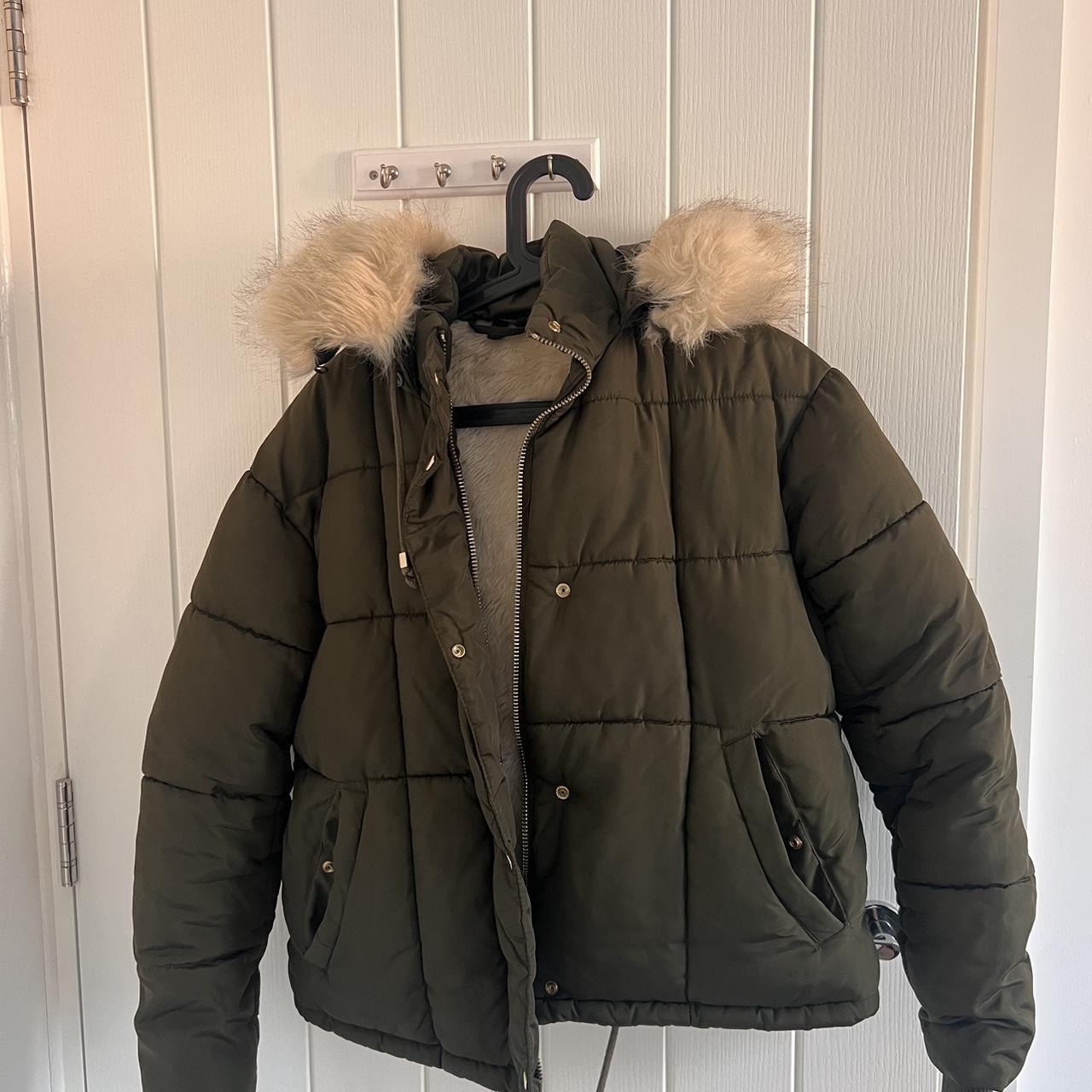 Topshop black puffer on sale jacket