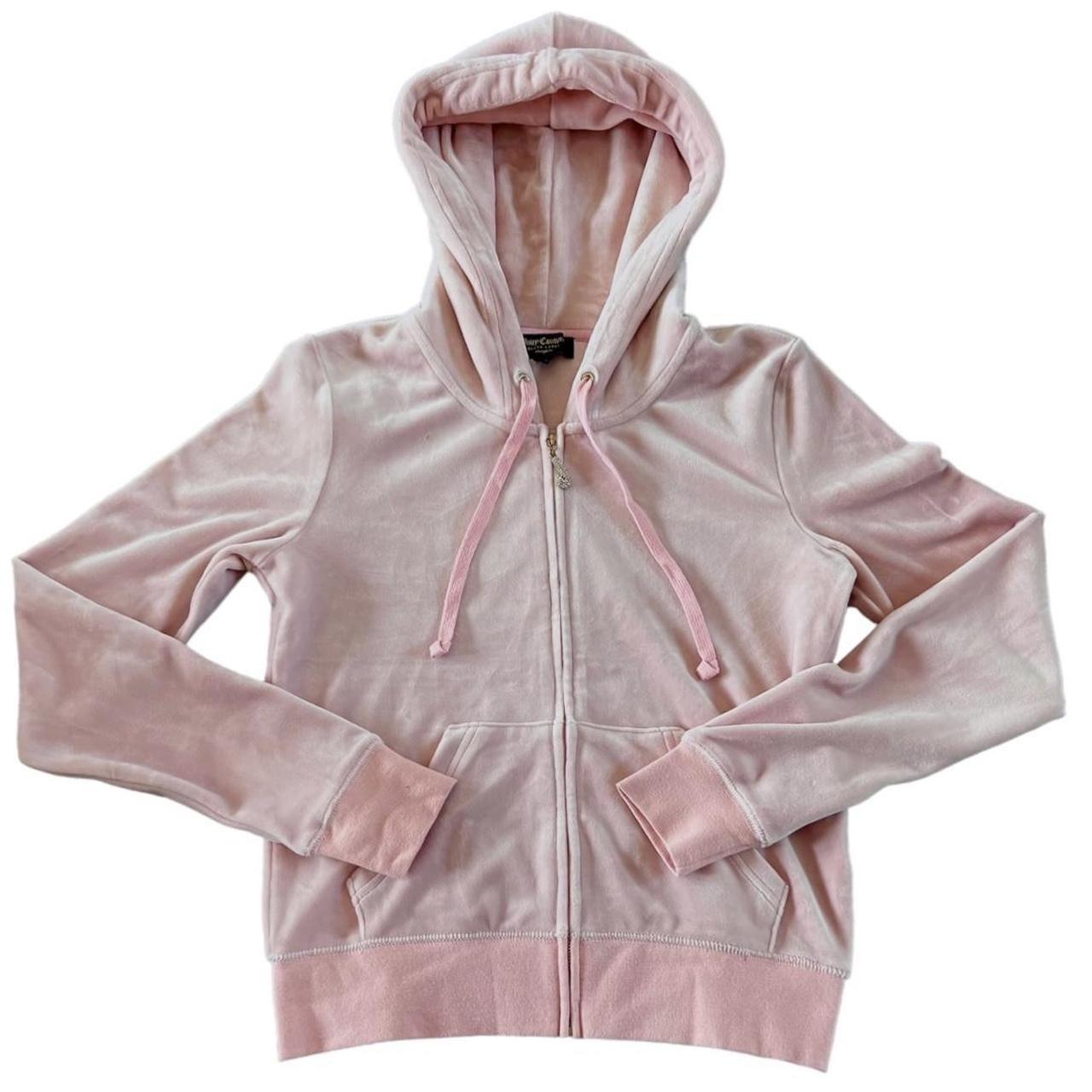 Baby pink juicy discount couture zip up hoodie