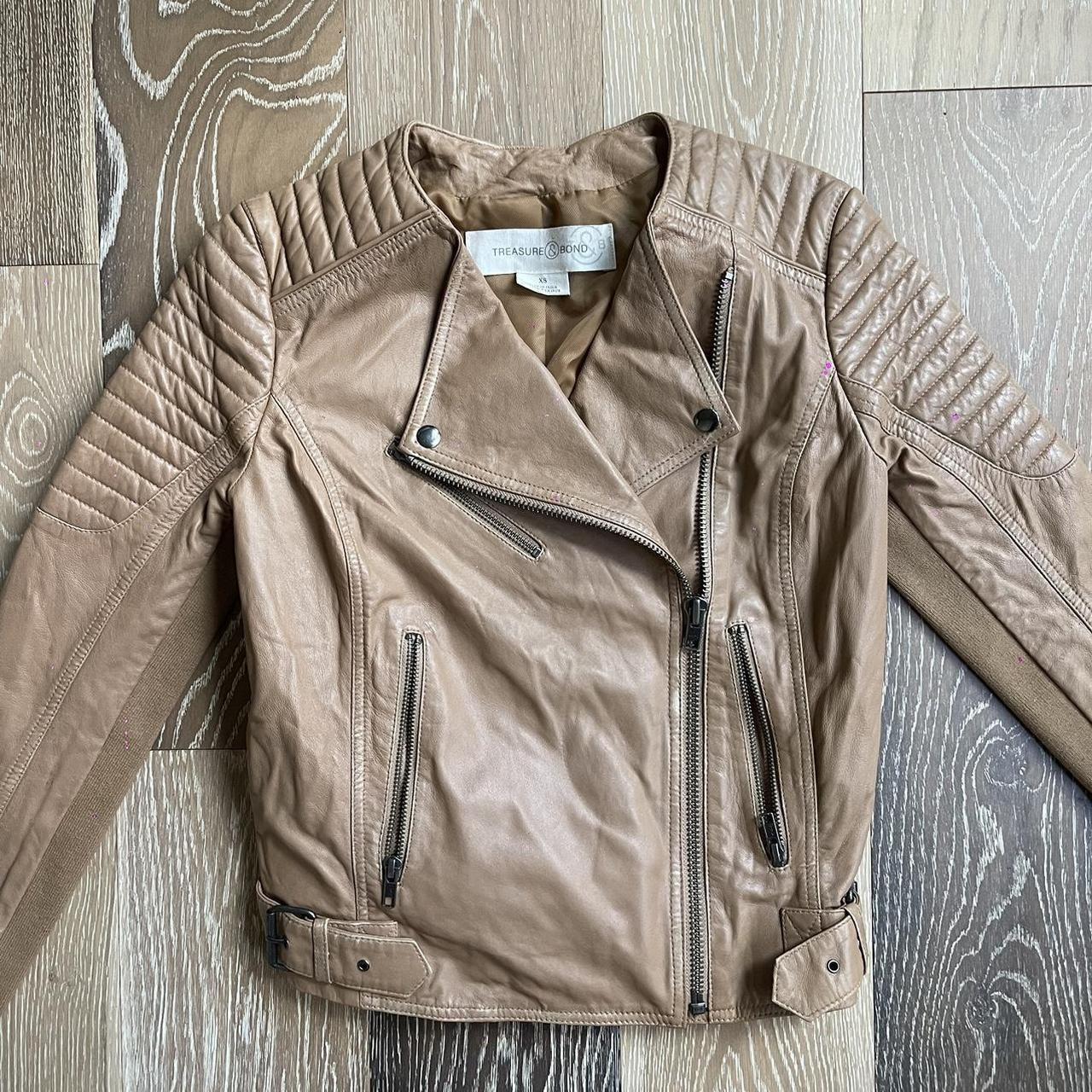 Treasure and bond on sale leather moto jacket