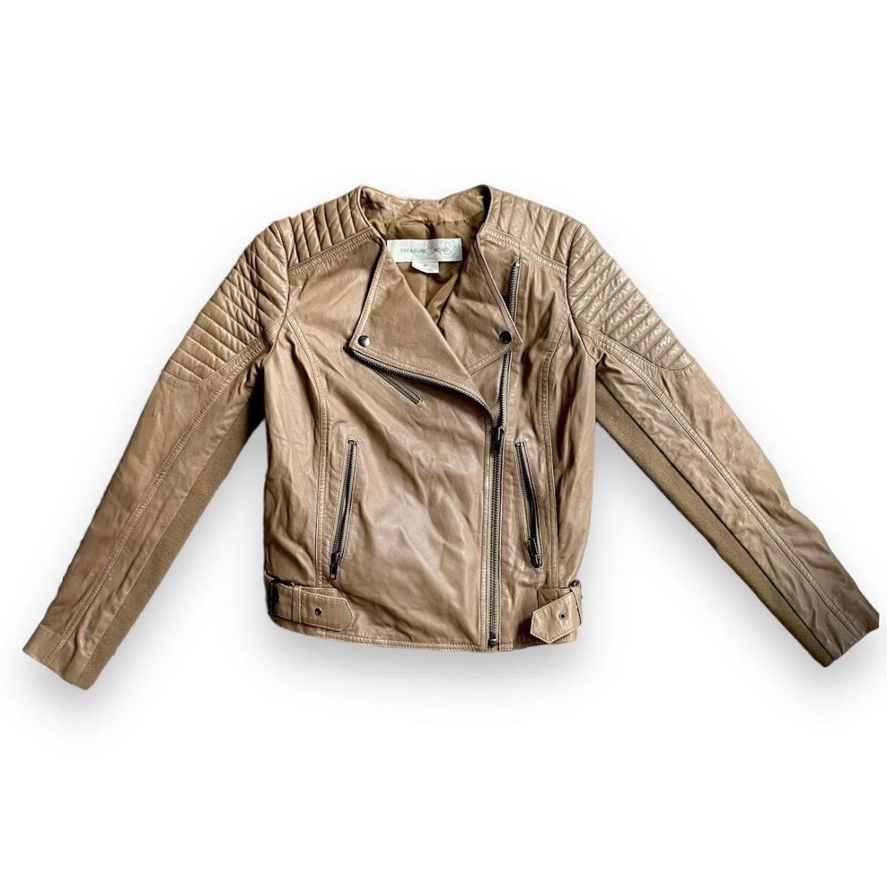 Treasure & bond sales leather moto jacket