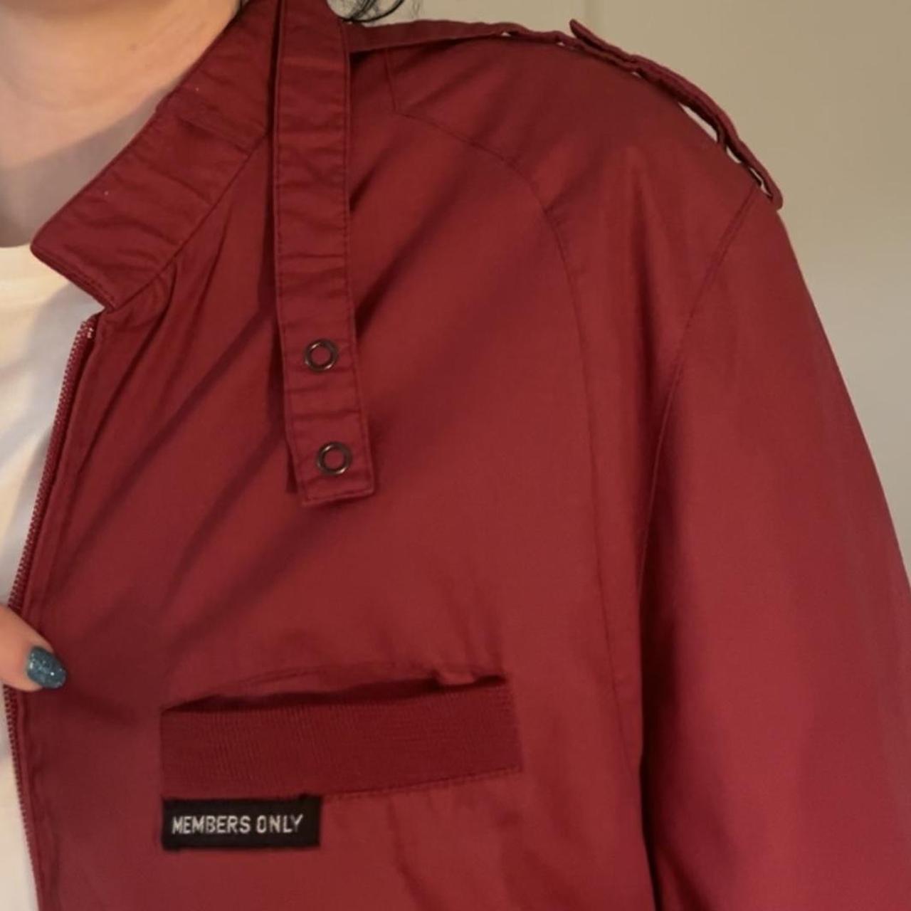 Members Only Women's Burgundy and Red Jacket