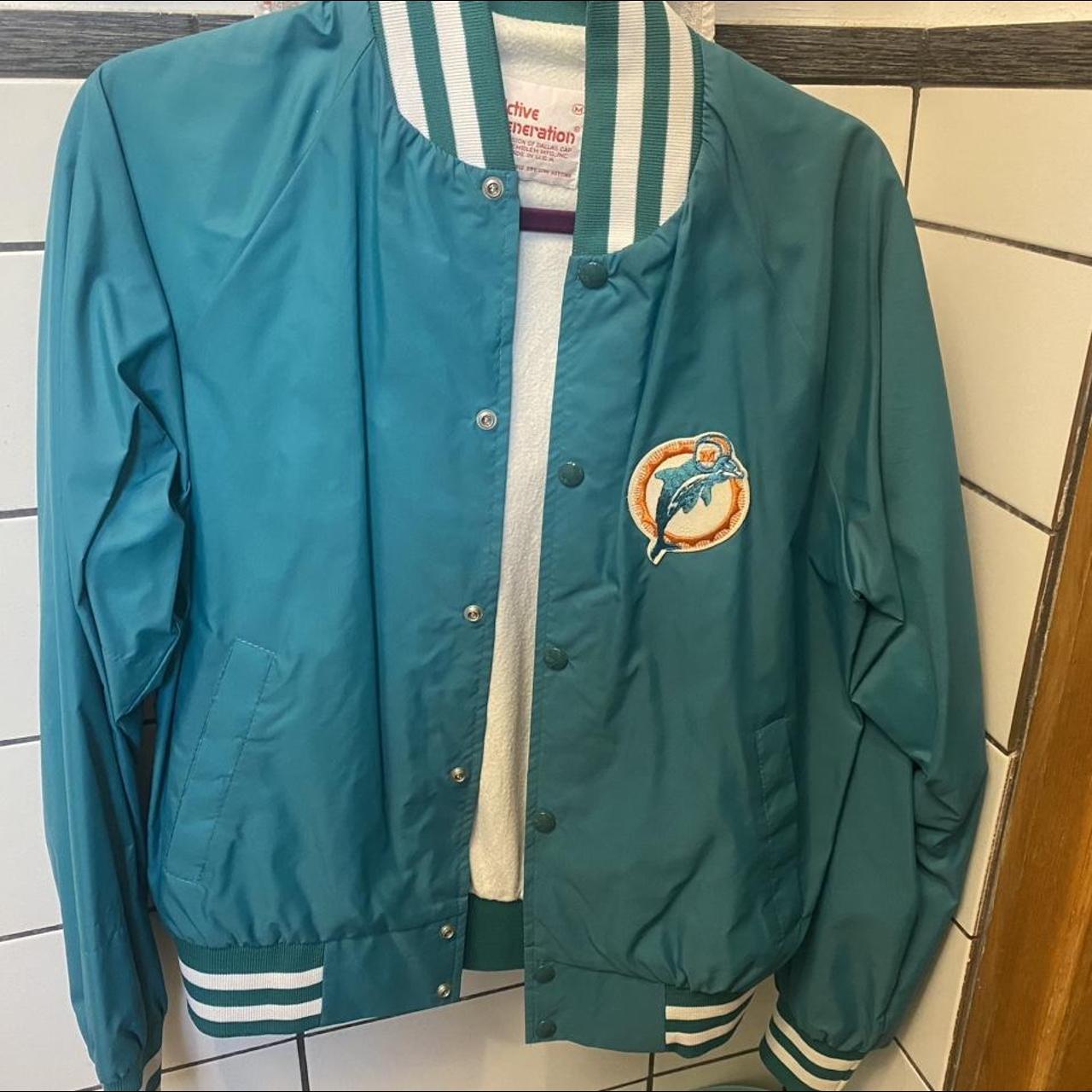 miami dolphins vintage varsity jacket