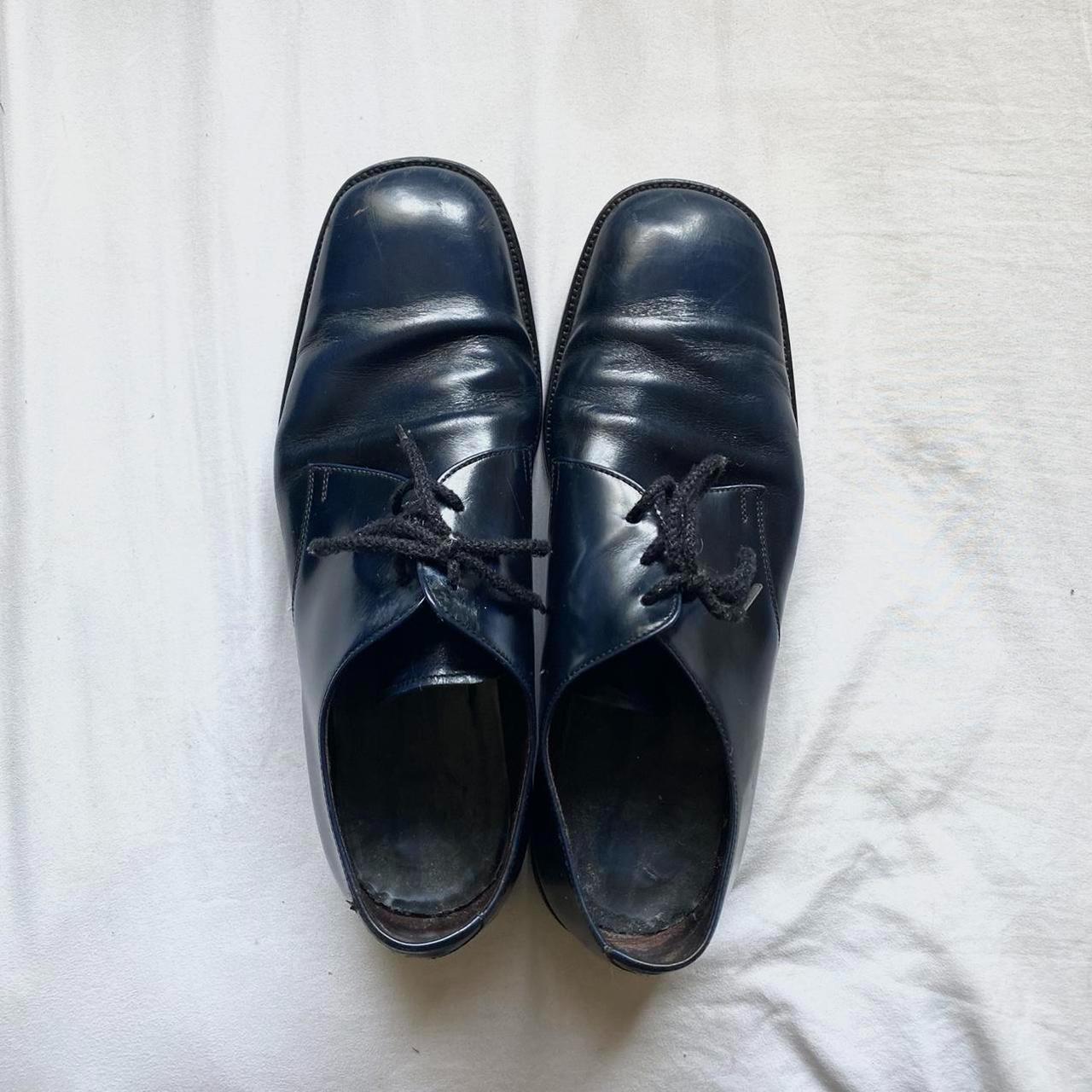 Prada Men's Navy Oxfords | Depop