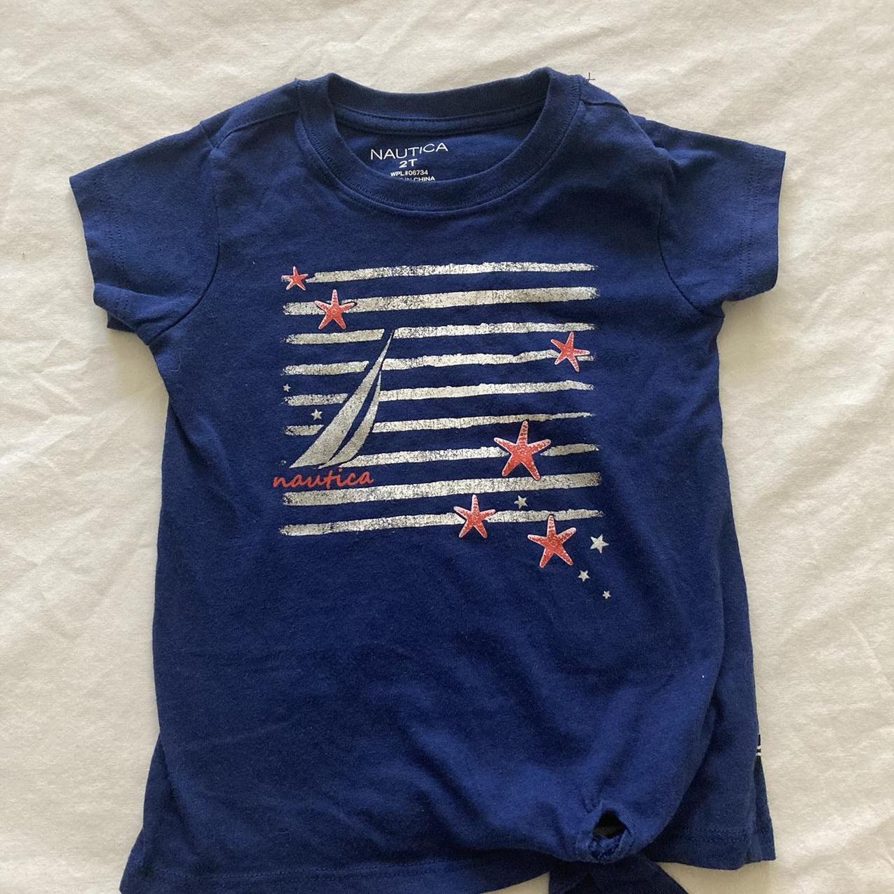 Nautica girls 2t girl baby toddler t-shirt navy