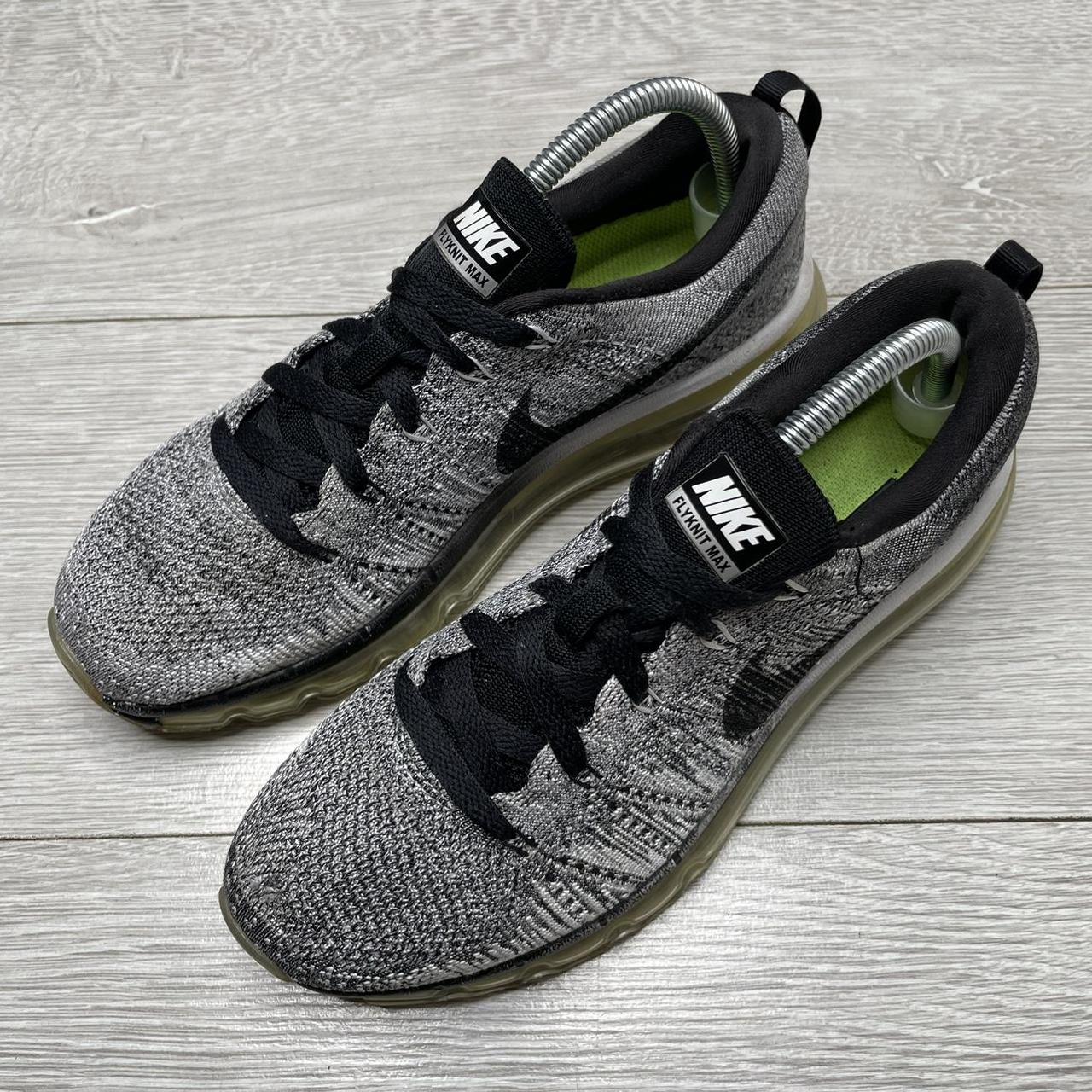 Nike Flyknit Air Max Wolf Grey Trainers Size UK Depop