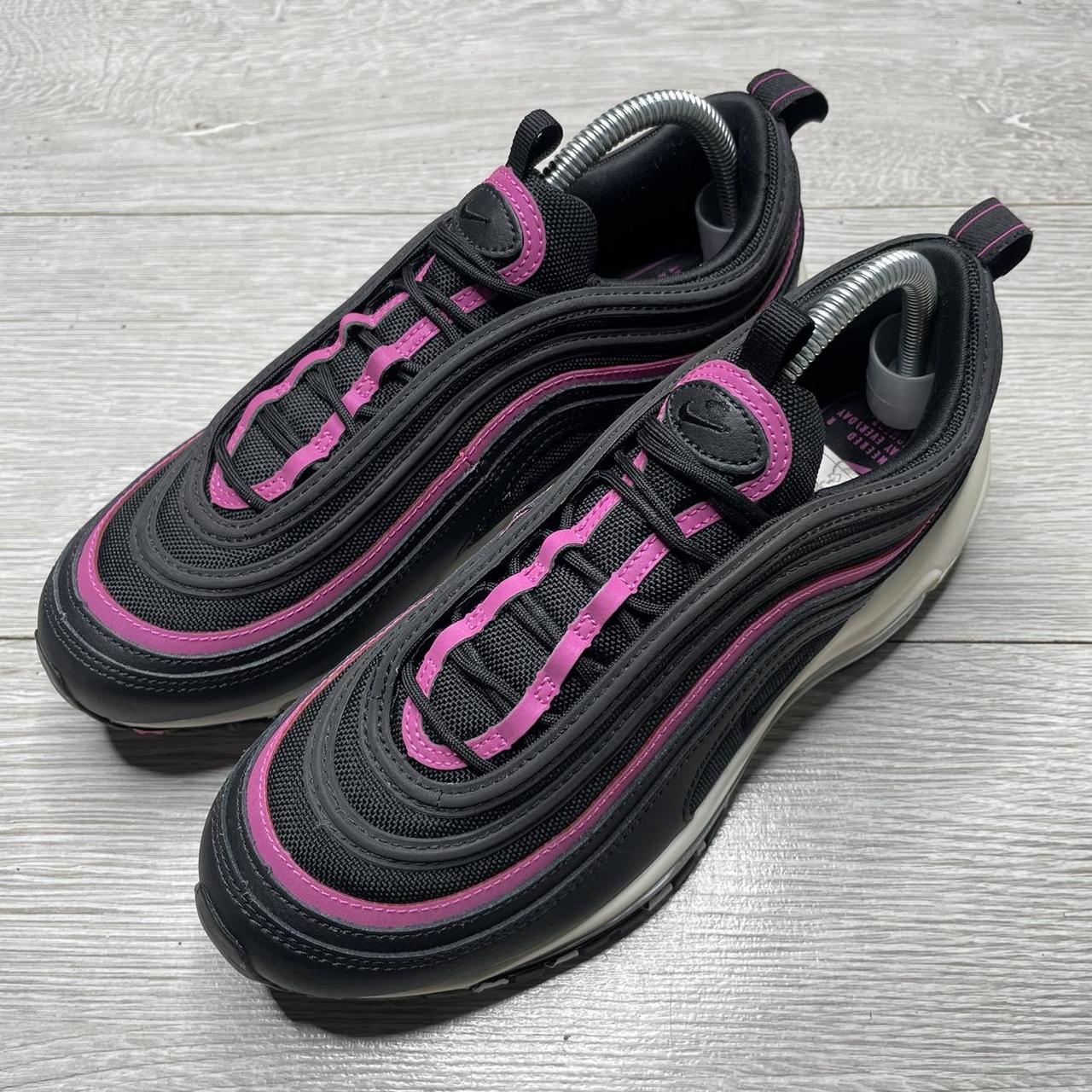 Nike Air Max 97 LX Black Fuchsia Trainers Size UK. Depop