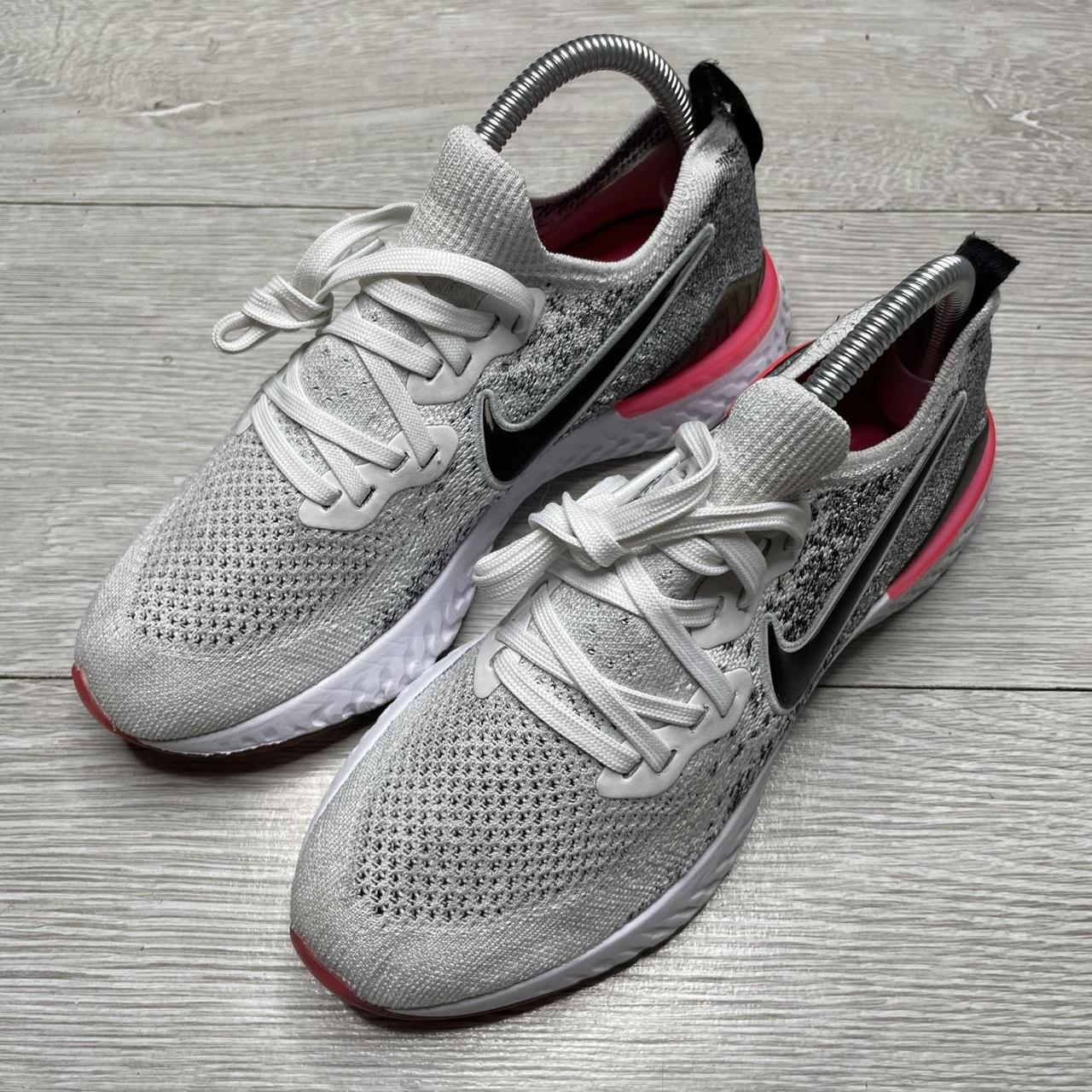 Nike Epic React Flyknit 2 Oreo Pink Women s. Depop