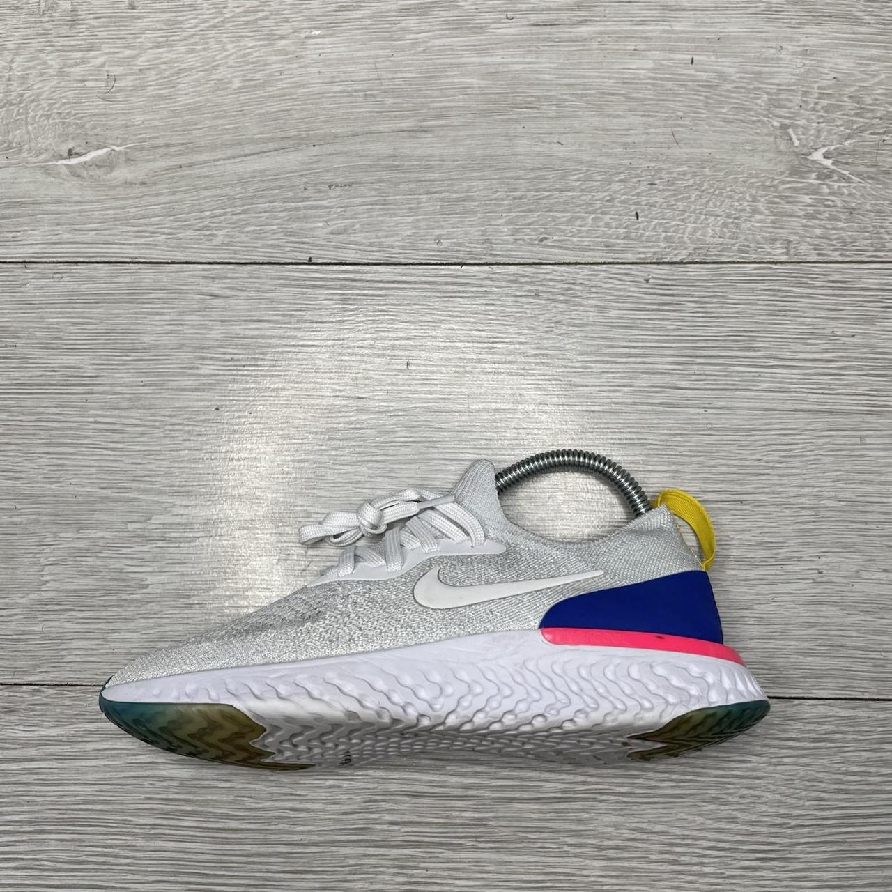 Nike Epic React Flyknit GS OG White Trainers Size. Depop