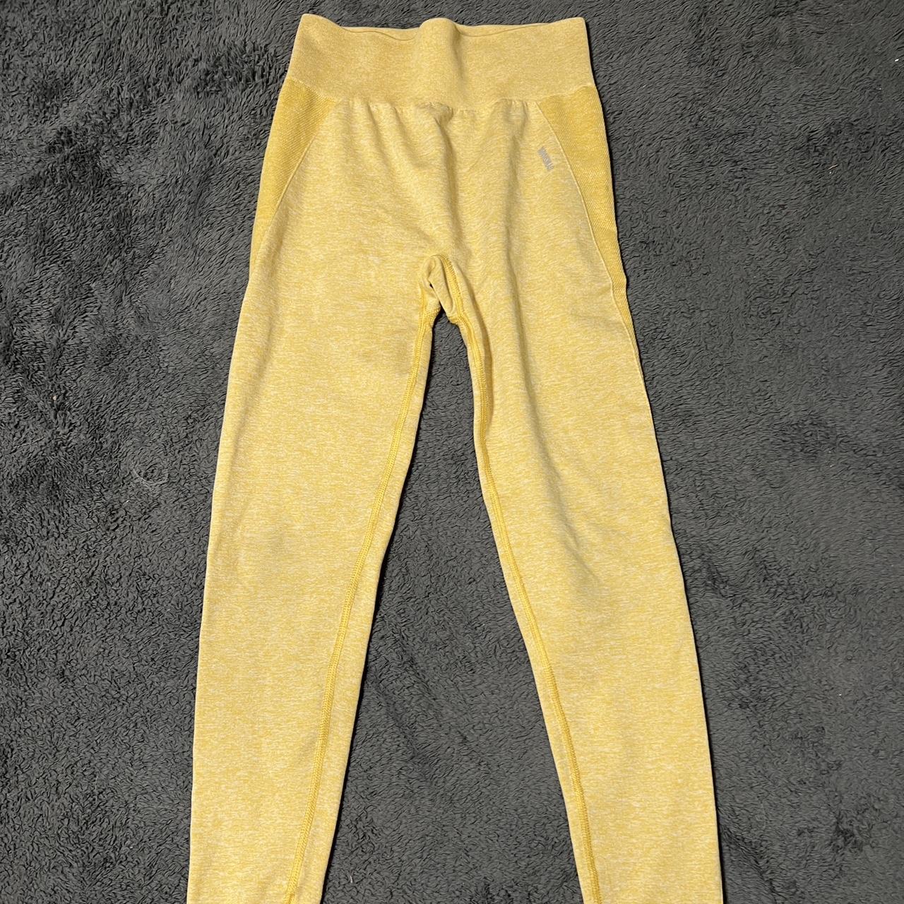 Gymshark yellow highwaisted flex leggings I - Depop