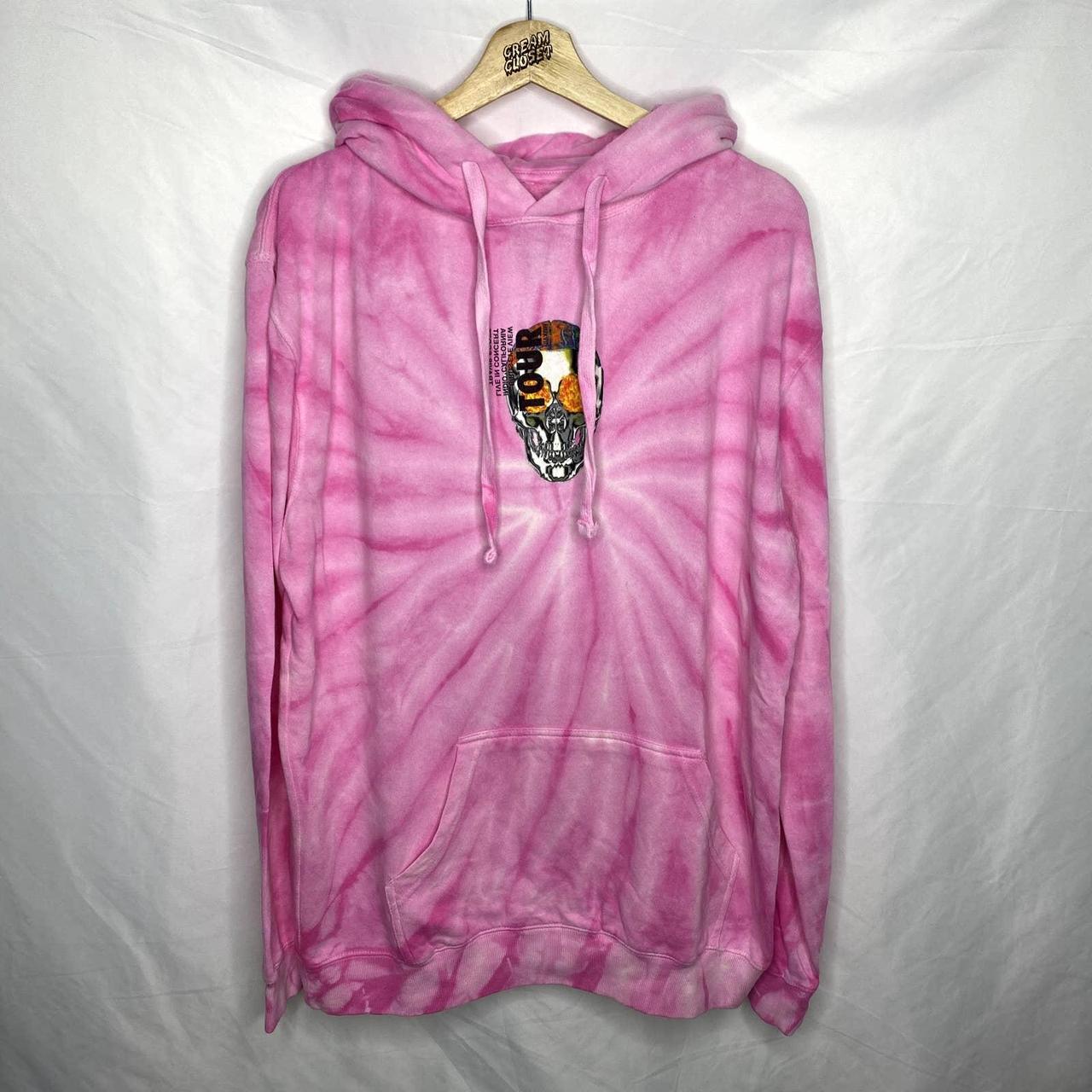 Astroworld hoodie pink hot sale