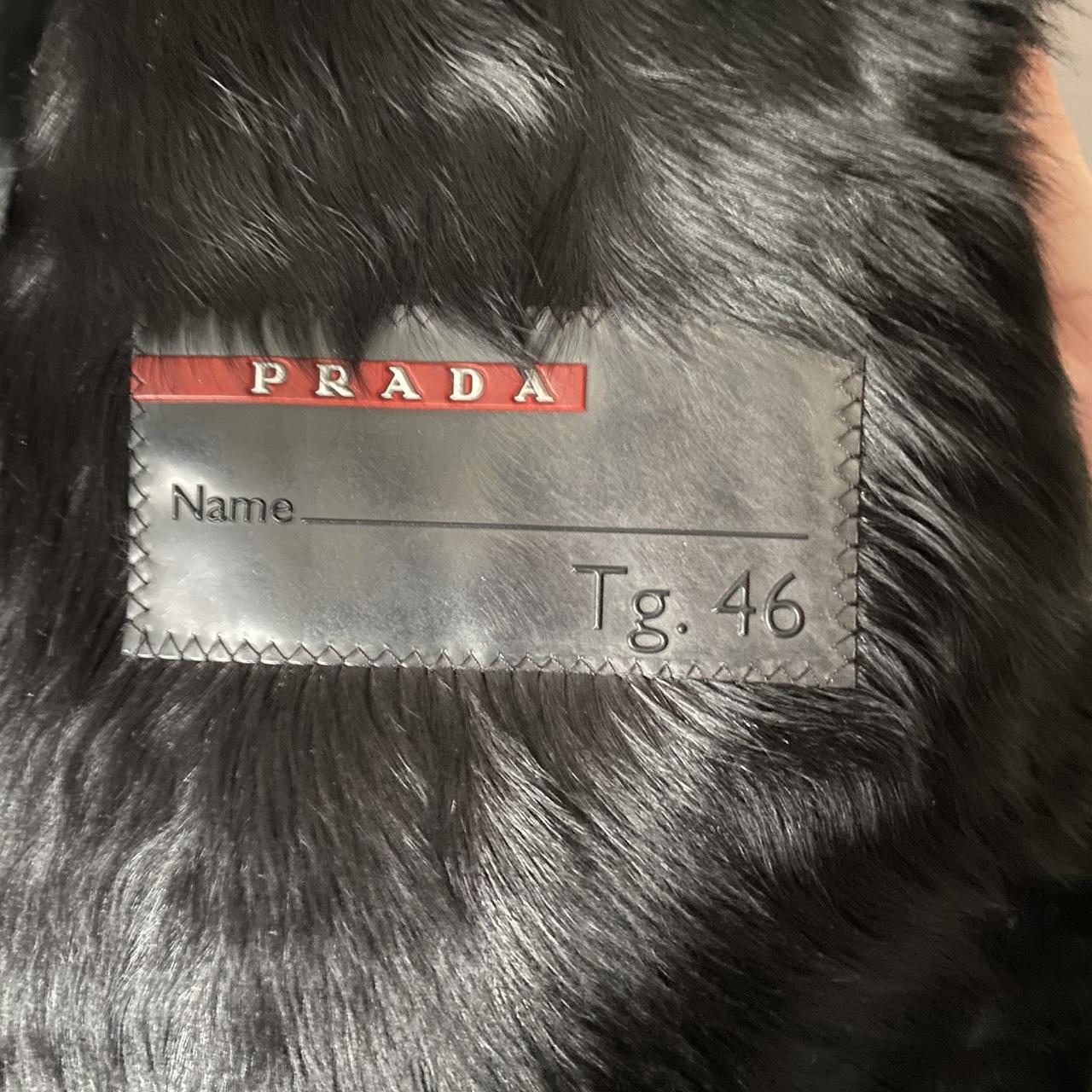 Prada jacket with nylon shell lined with goat fur | Depop