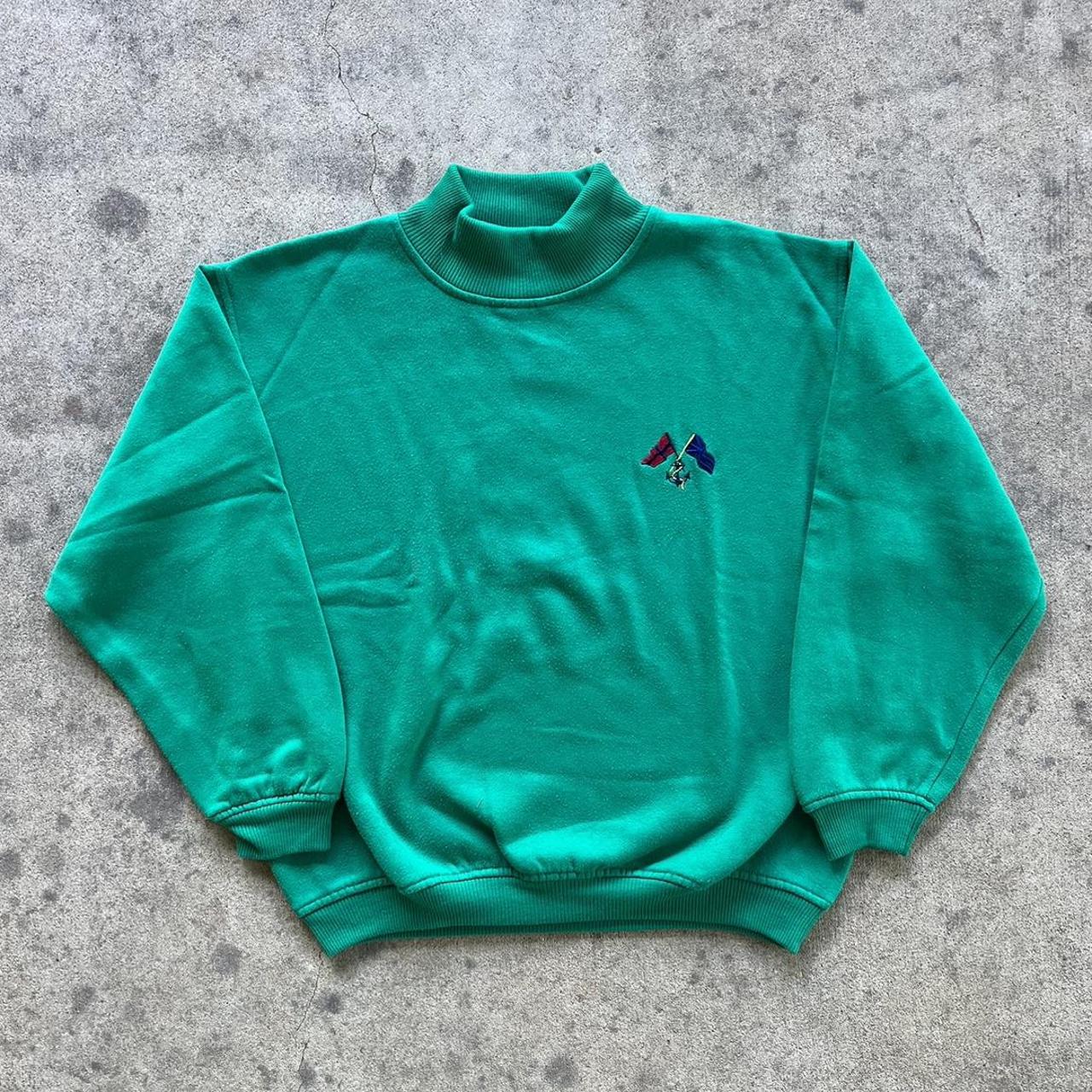 Embroidered gap logo online crewneck pullover