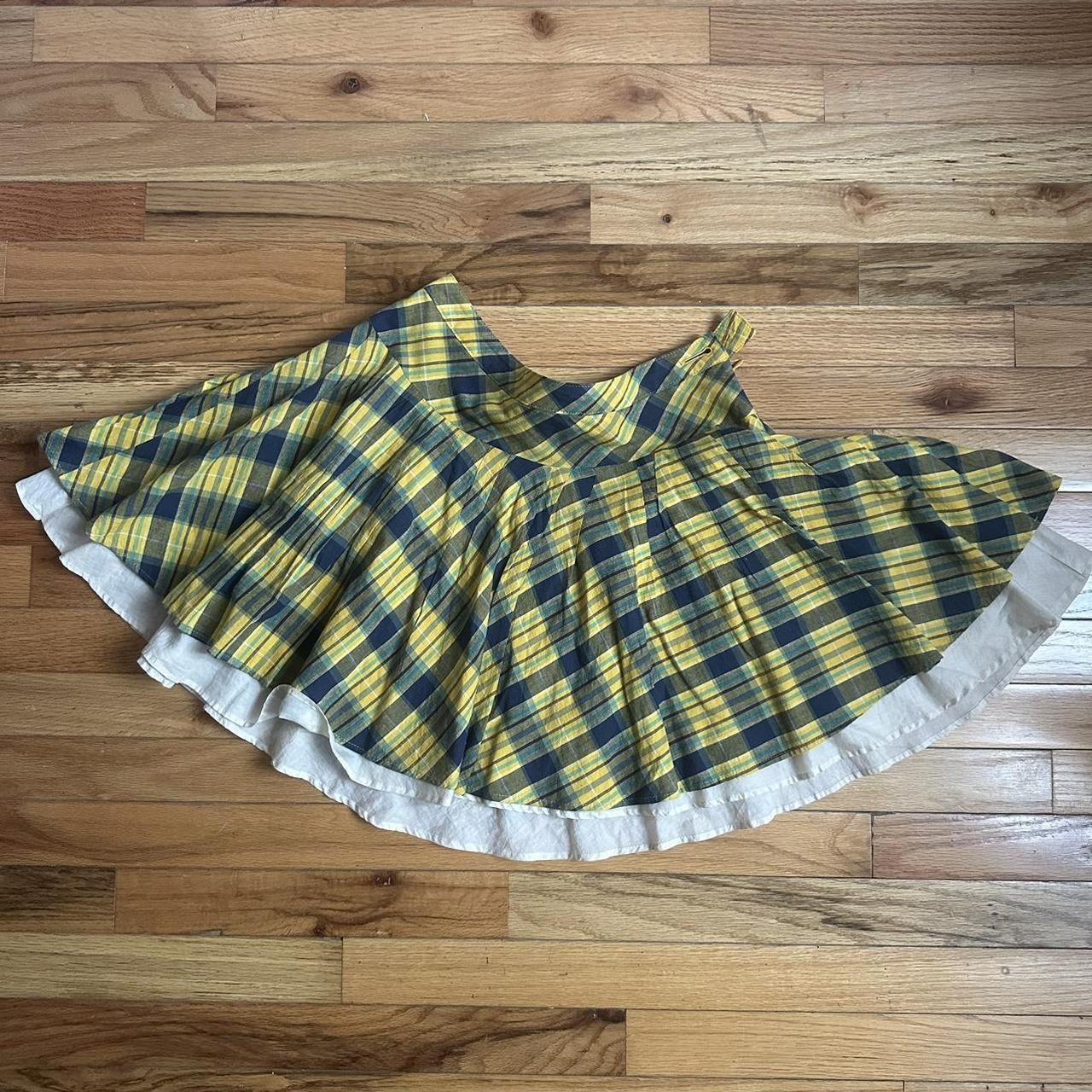 Plaid skirt depop best sale