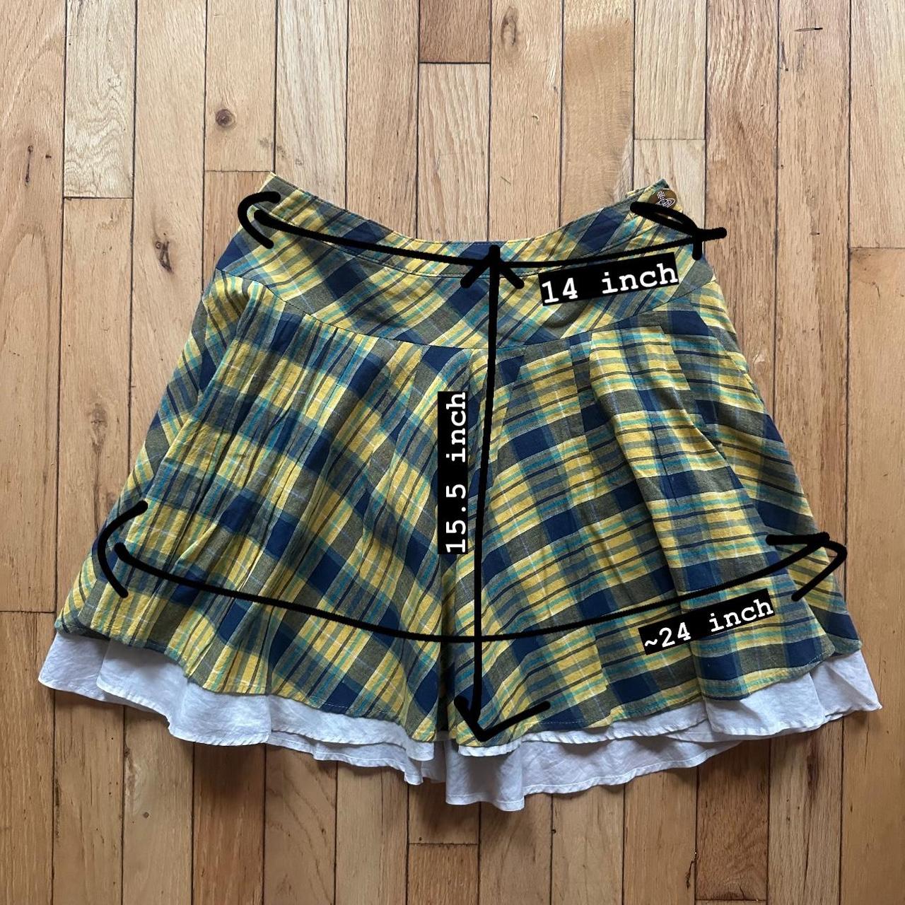 Short Skirt Yellow Plaid Skirt In Stores Yellow Plaid Skirt With