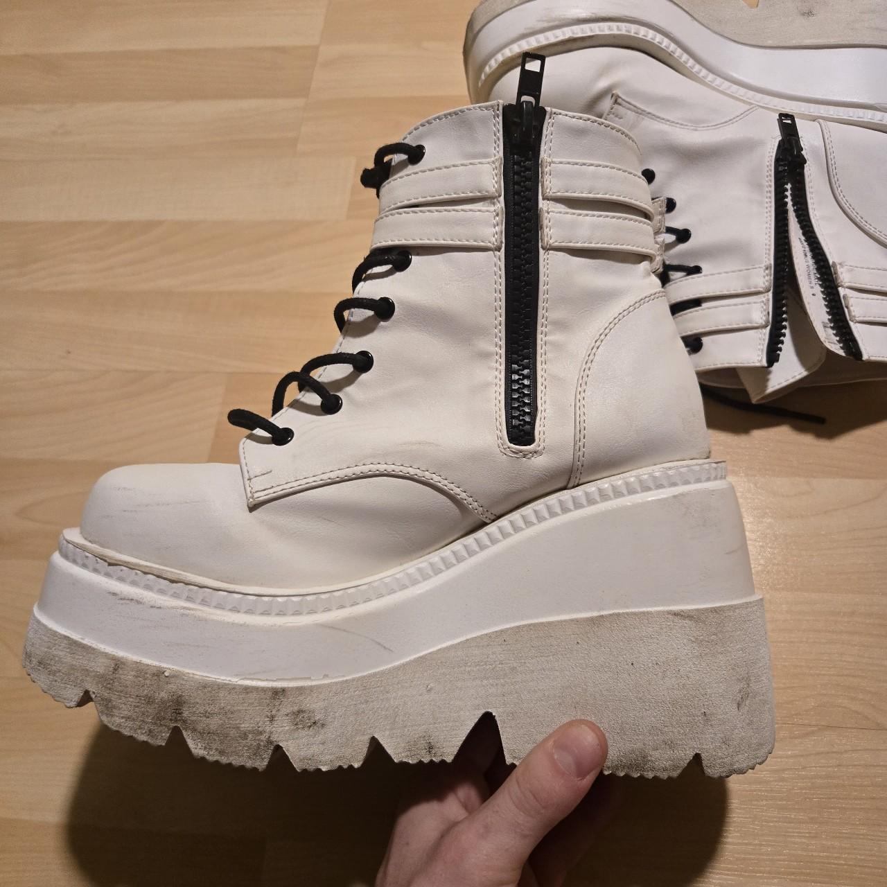 Demonia Women's Boots - Black/White - US 9 – Whit… - image 3