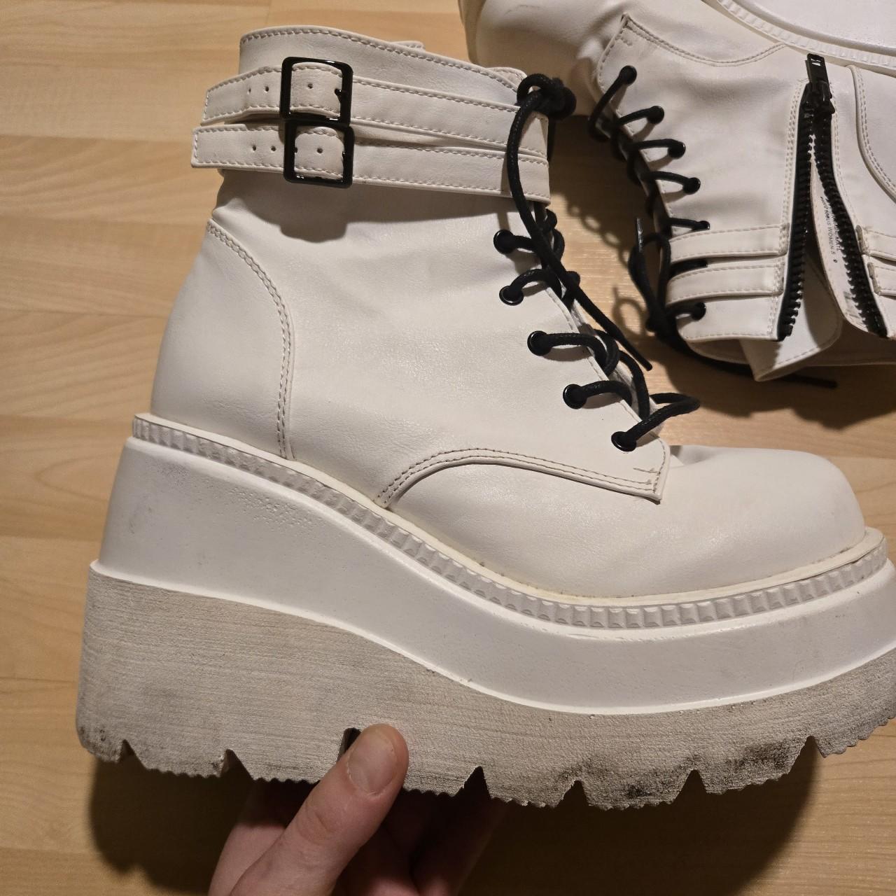 Demonia Women's Boots - Black/White - US 9 – Whit… - image 2