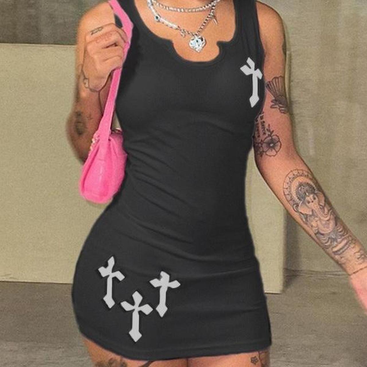 Unbranded Chrome Hearts Inspired Cross Patch Ribbed | Depop