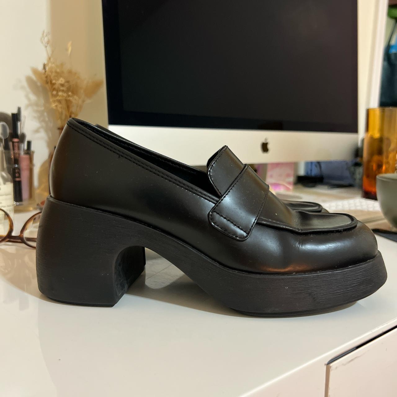 camper trisha heeled loafer