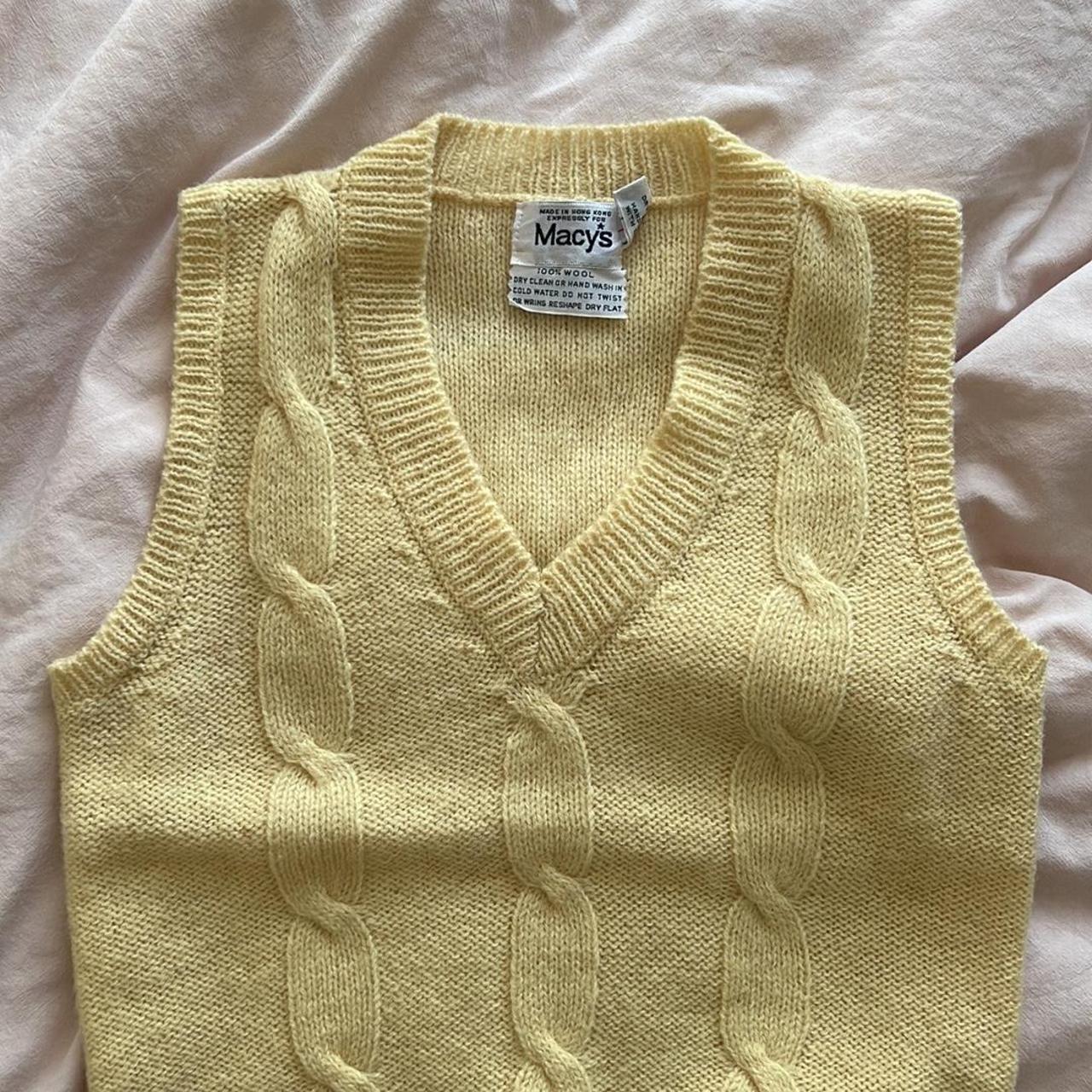 Macy's Women's Yellow Jumper Depop
