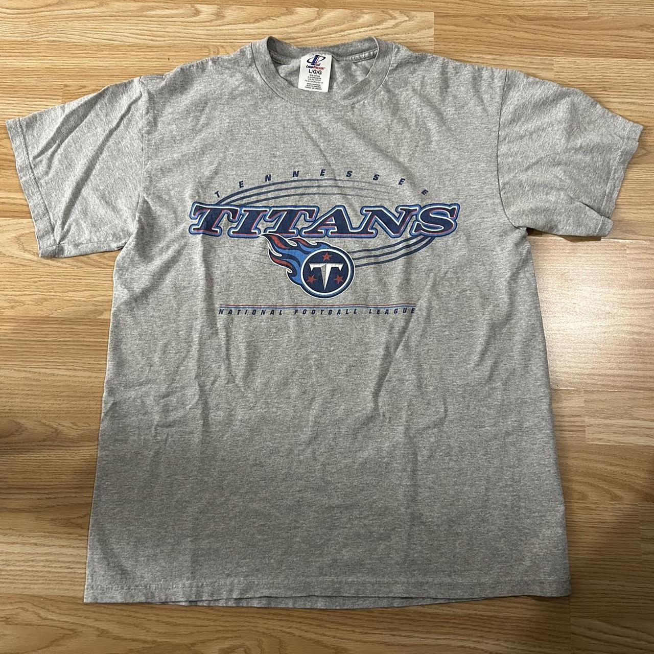 Vintage Thrift 1989 Titans Football Shirt, Grey, Large