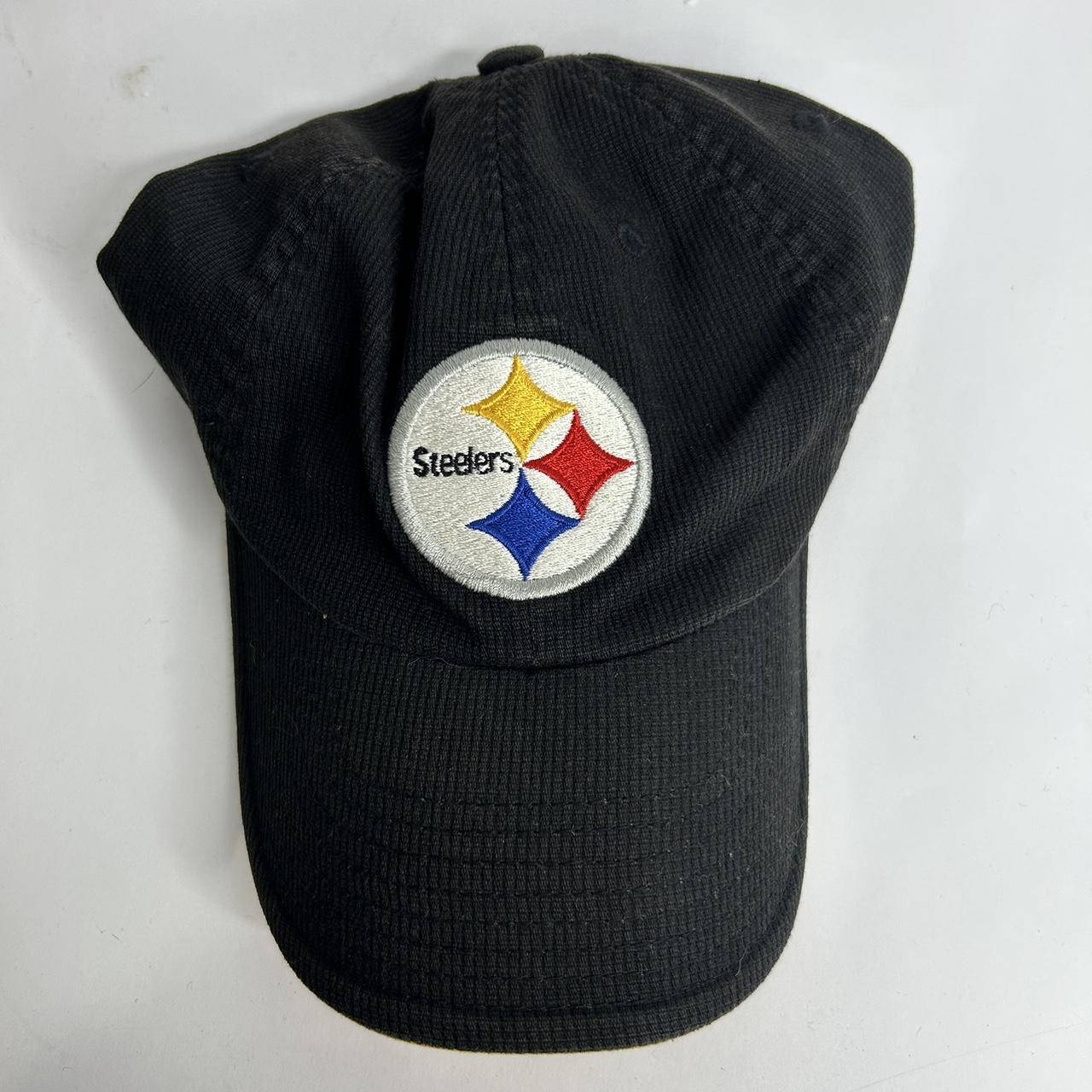 Y2k Steelers flex fit Reebok nfl hat. One size fits - Depop