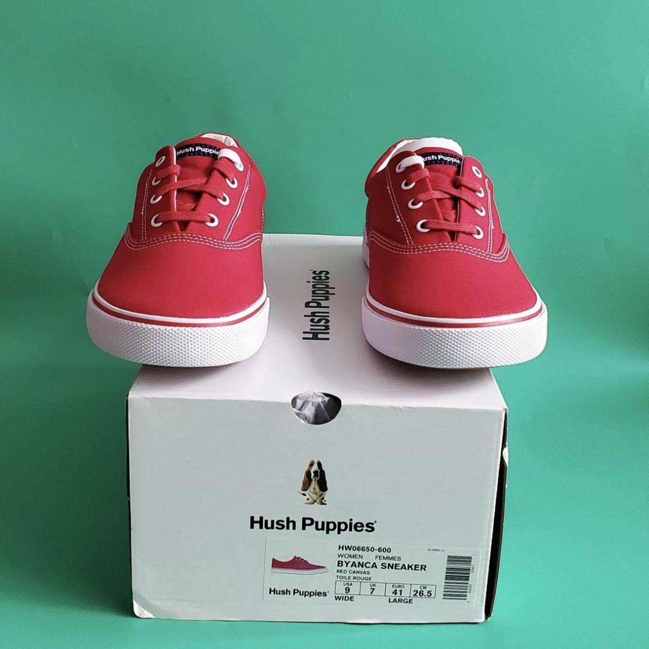 Hush Puppies Women Byanca Sneaker Trainers Red UK. Depop