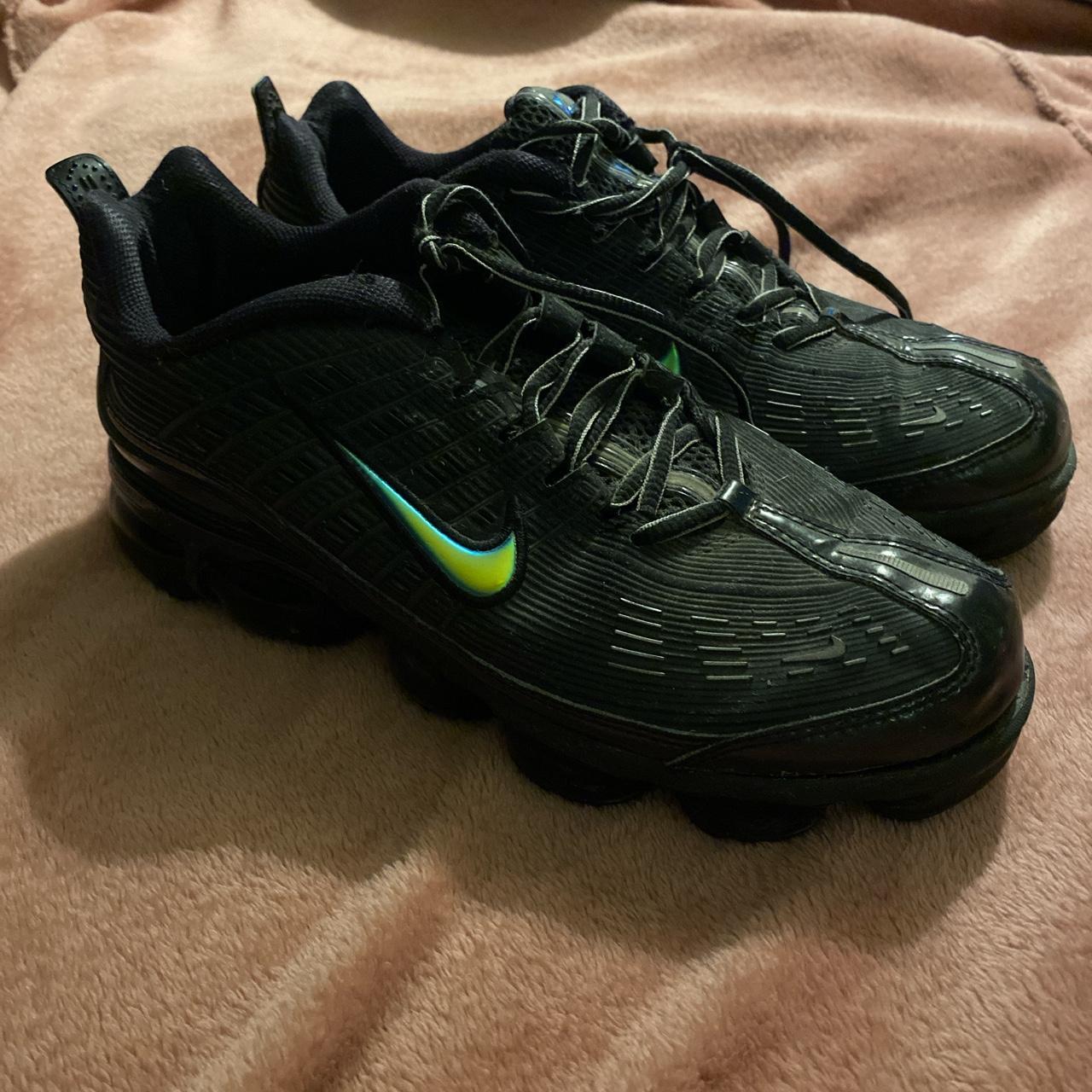 claret and blue nike trainers