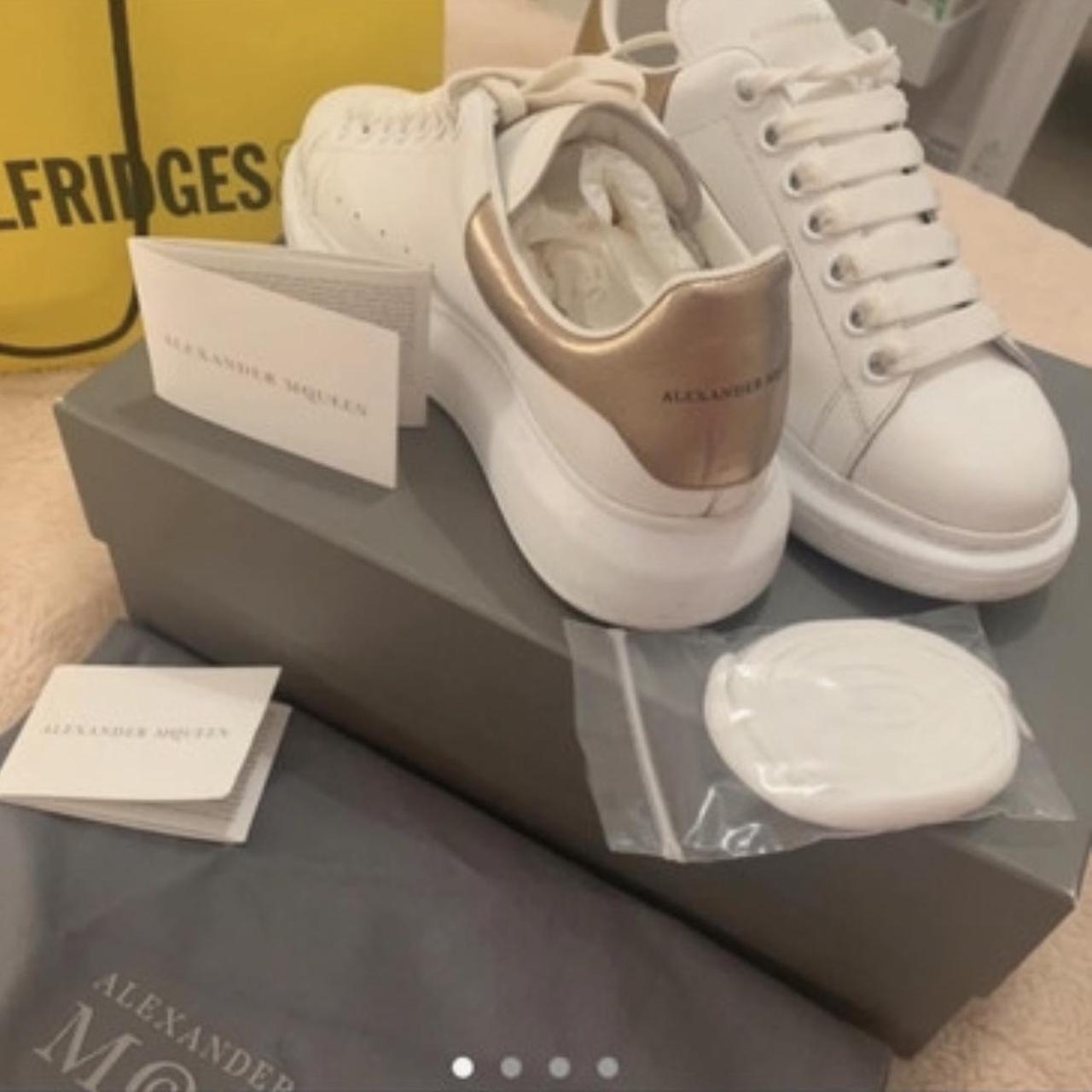 alexander mcqueen runway suede trainers