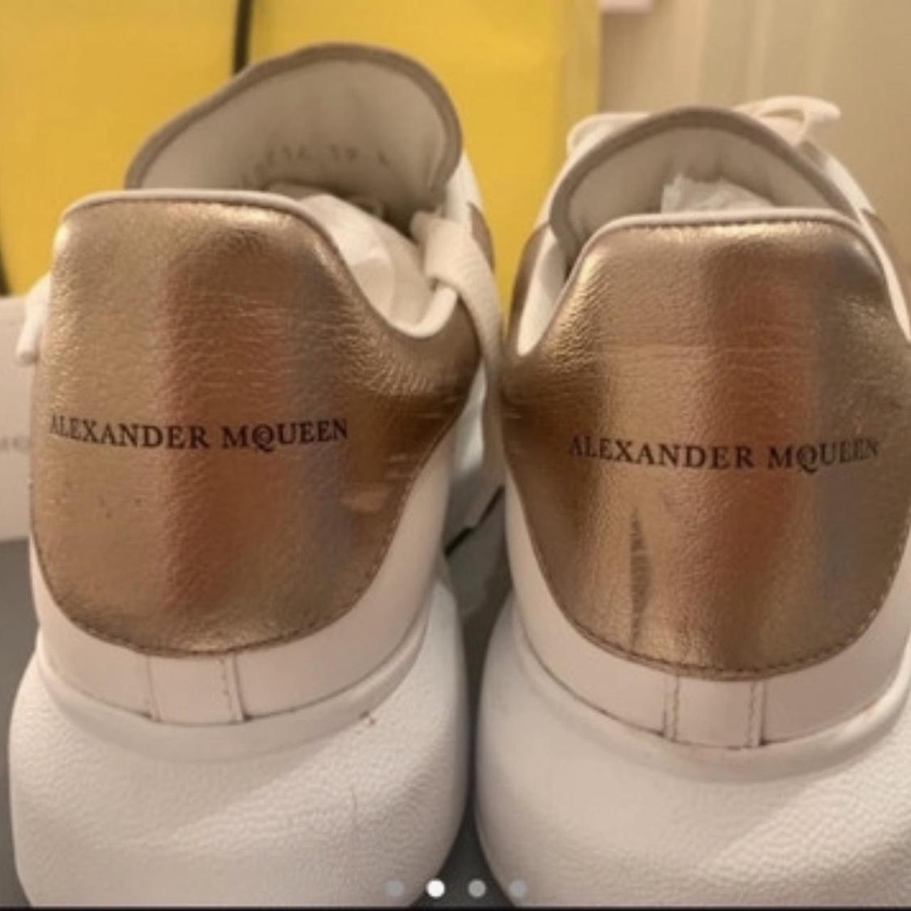 alexander mcqueen runway suede trainers