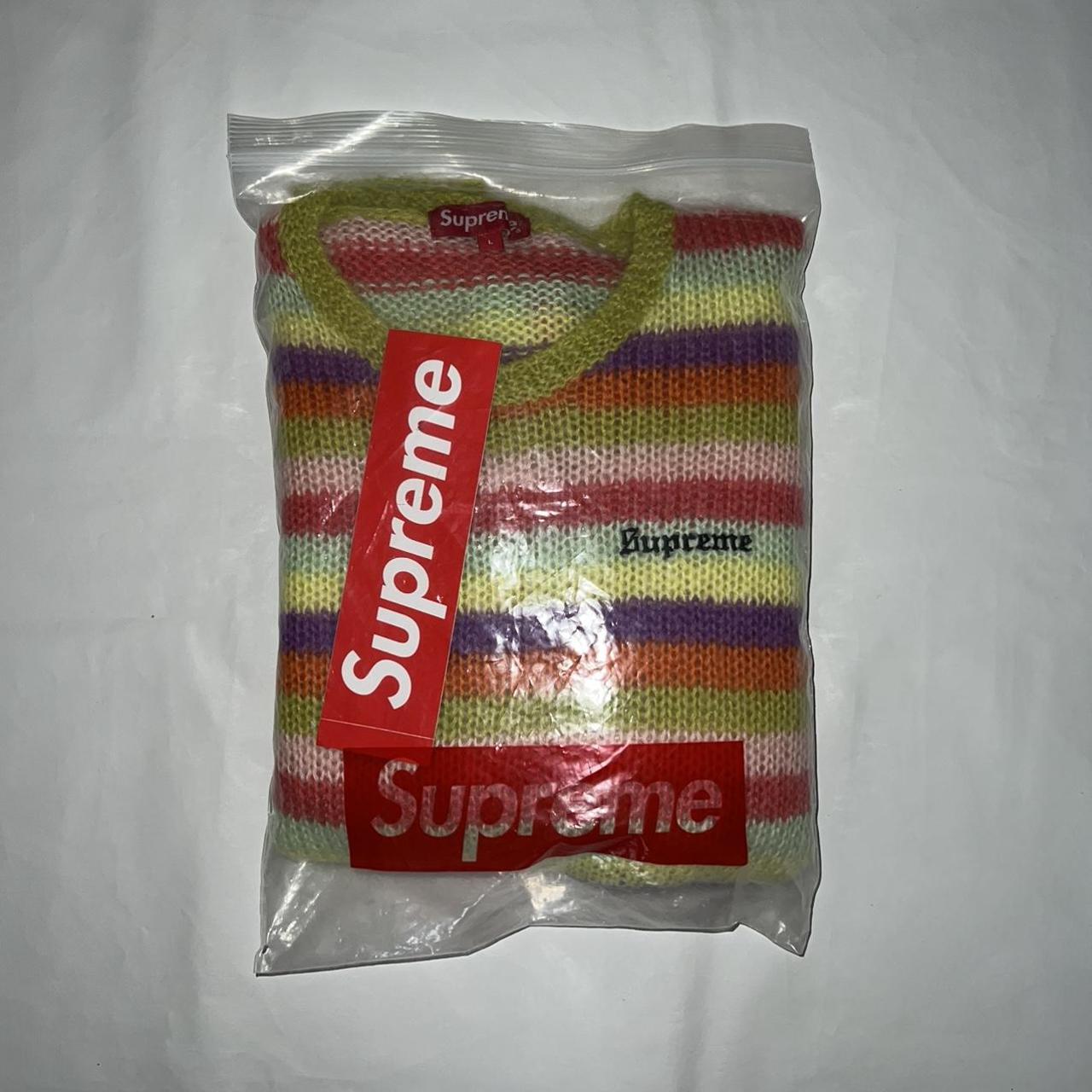 Supreme Mohair Stripe Sweater Brand new - Depop